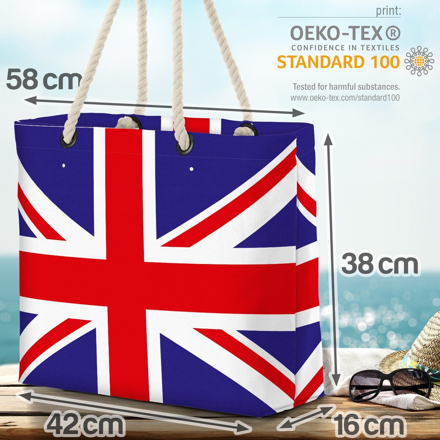 VOID Strandtasche (1-tlg), Großbritannien Flagge GB Britain EM WM