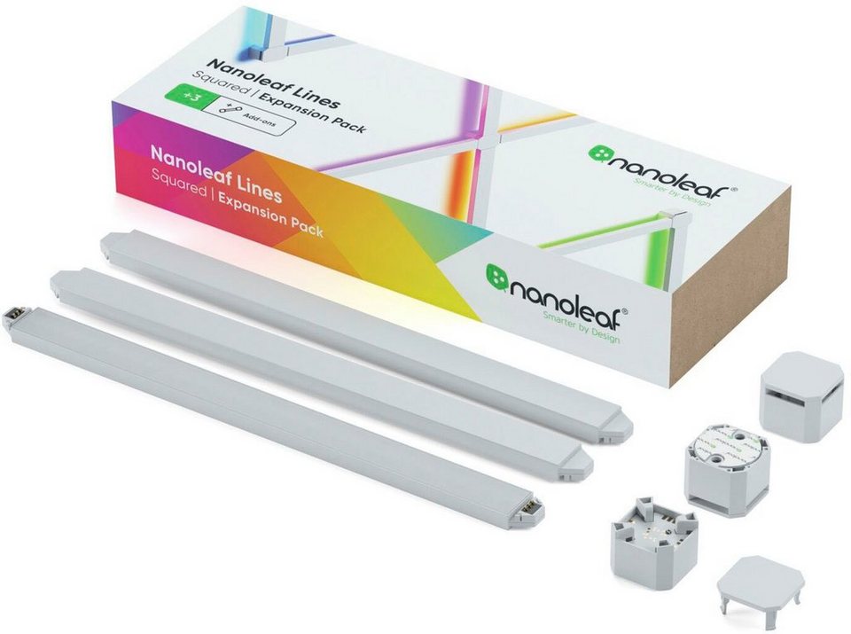 nanoleaf LED Lichtleiste Lines, LED fest integriert, Warmweiß, Smarte  Technologie und elegante Beleuchtung
