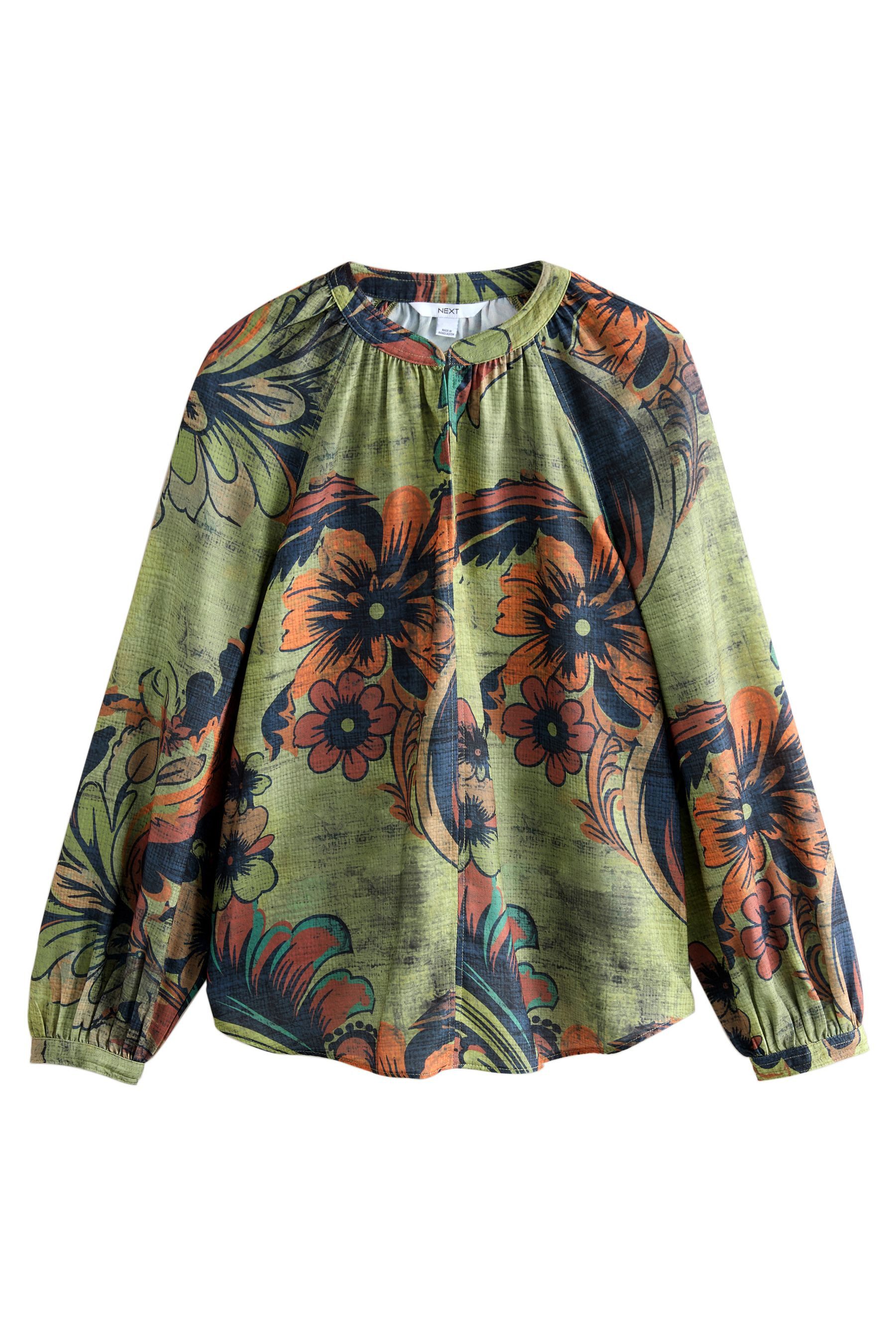 Next Langarmbluse Langärmelige Bluse mit V-Ausschnitt (1-tlg) günstig online kaufen