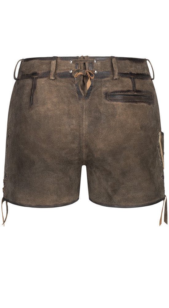 Nübler Trachtenlederhose Lederhose Hotpant Viona in Hellbraun von Nübler günstig online kaufen