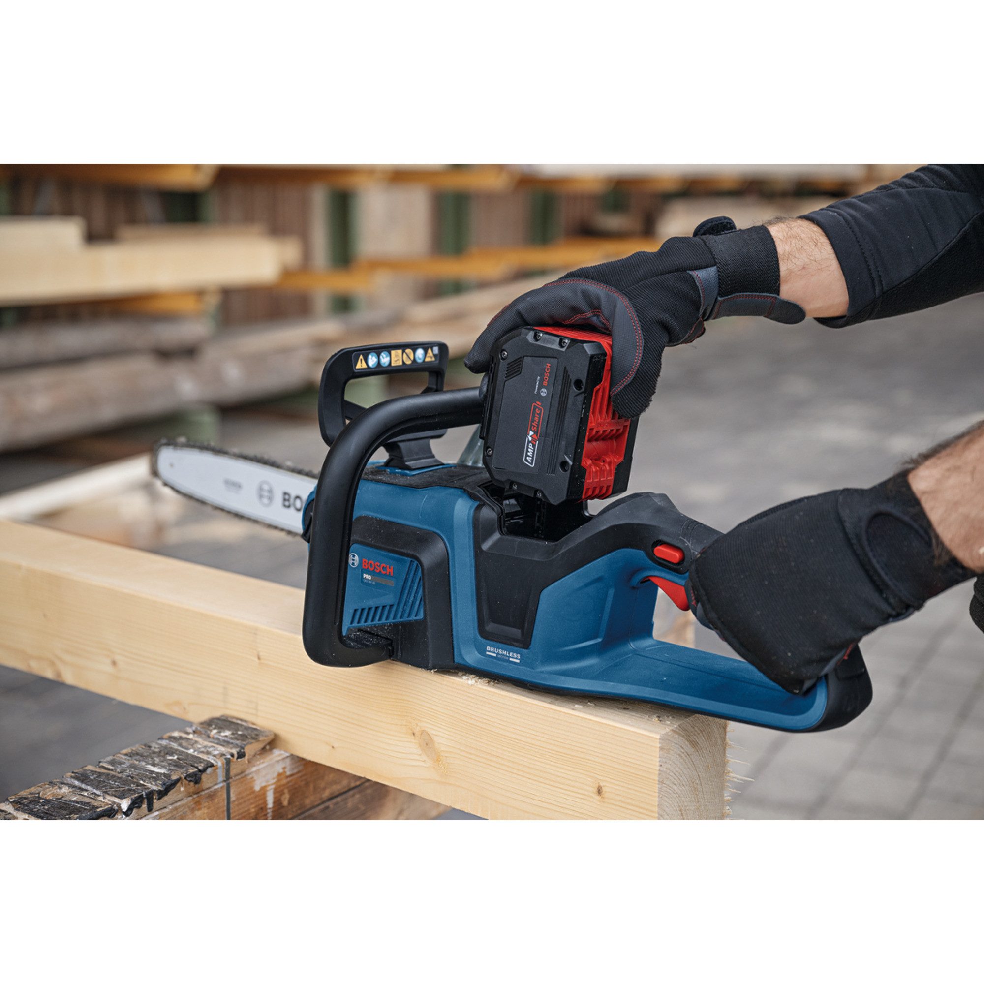 Bosch Professional Akku-Heckenschere Bosch Professional Akku Kettensaege GKE18V-30