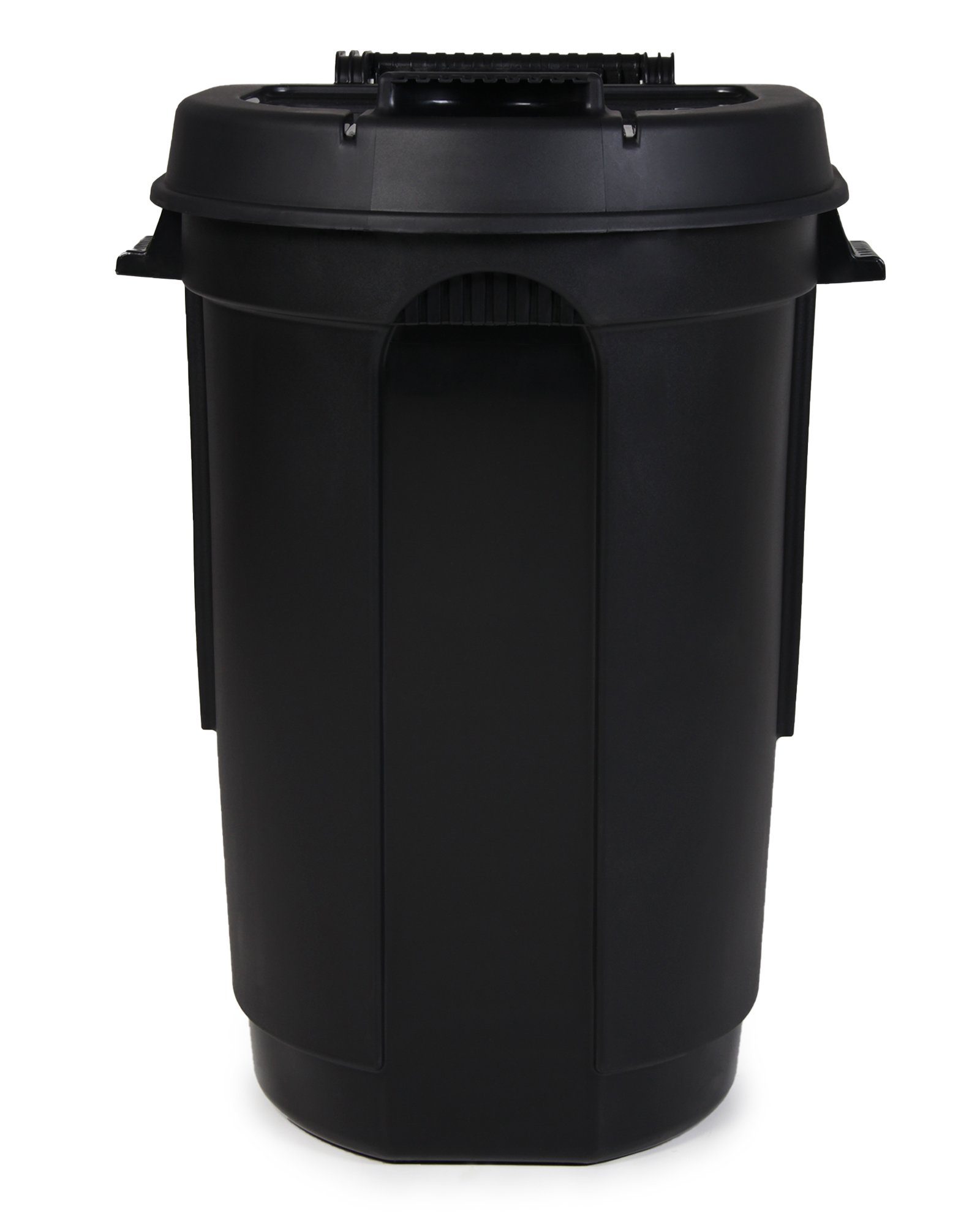 ONDIS24 Mülleimer Gartentonne mit 2 Rädern, Mülltonne 110 Liter Volumen, Abfalltonne mit weit öffnendem Deckel, Outdoor Mülleimer