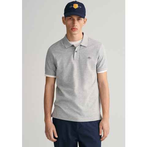 Gant Poloshirt SLIM ORIGINAL PIQUE SS RUGGER mit Logostickerei auf der Brust