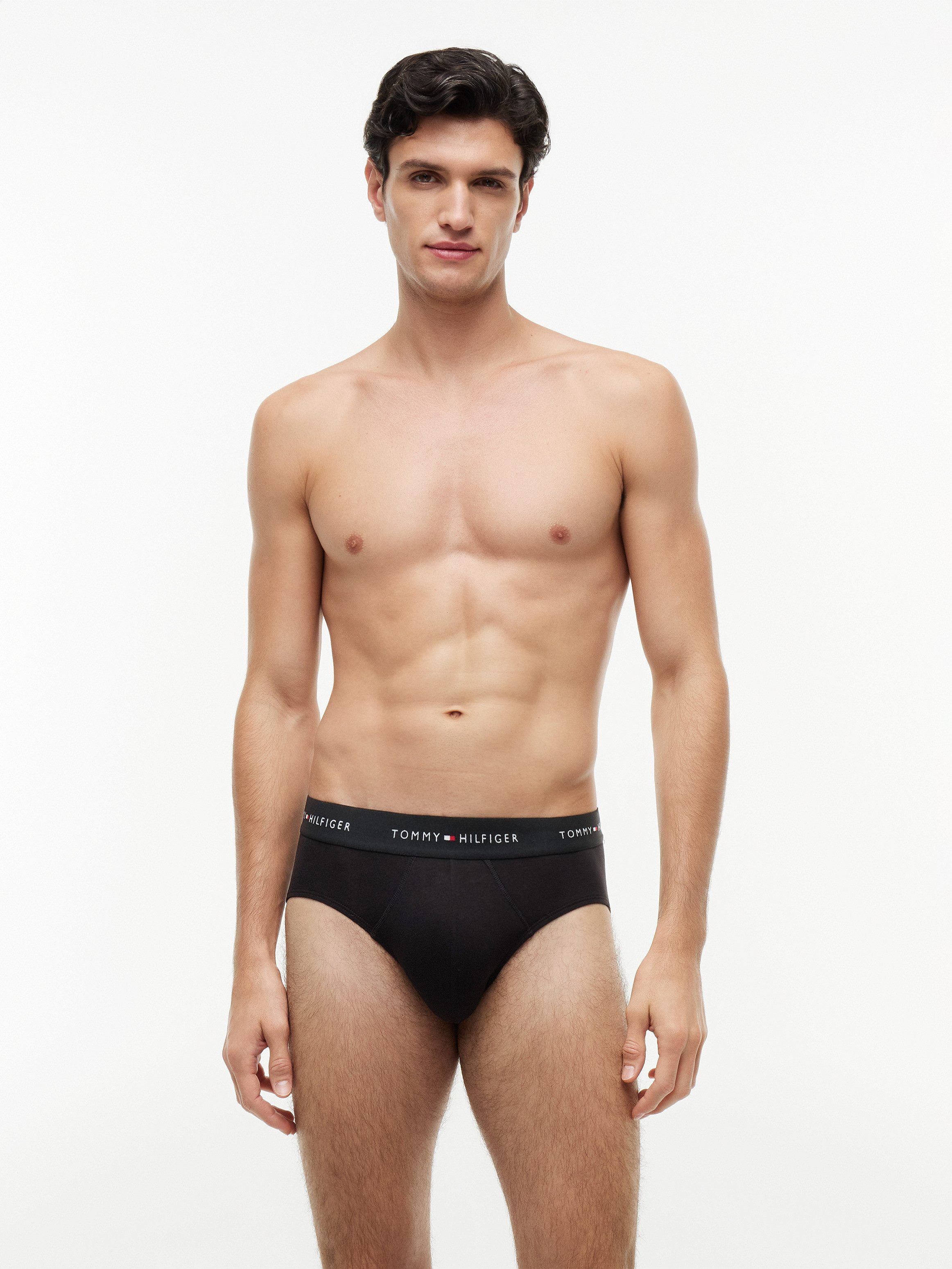 Tommy Hilfiger Underwear Slip 3P BRIEF DTM (Packung, 3-St., 3er) mit Logo-Elastikbund