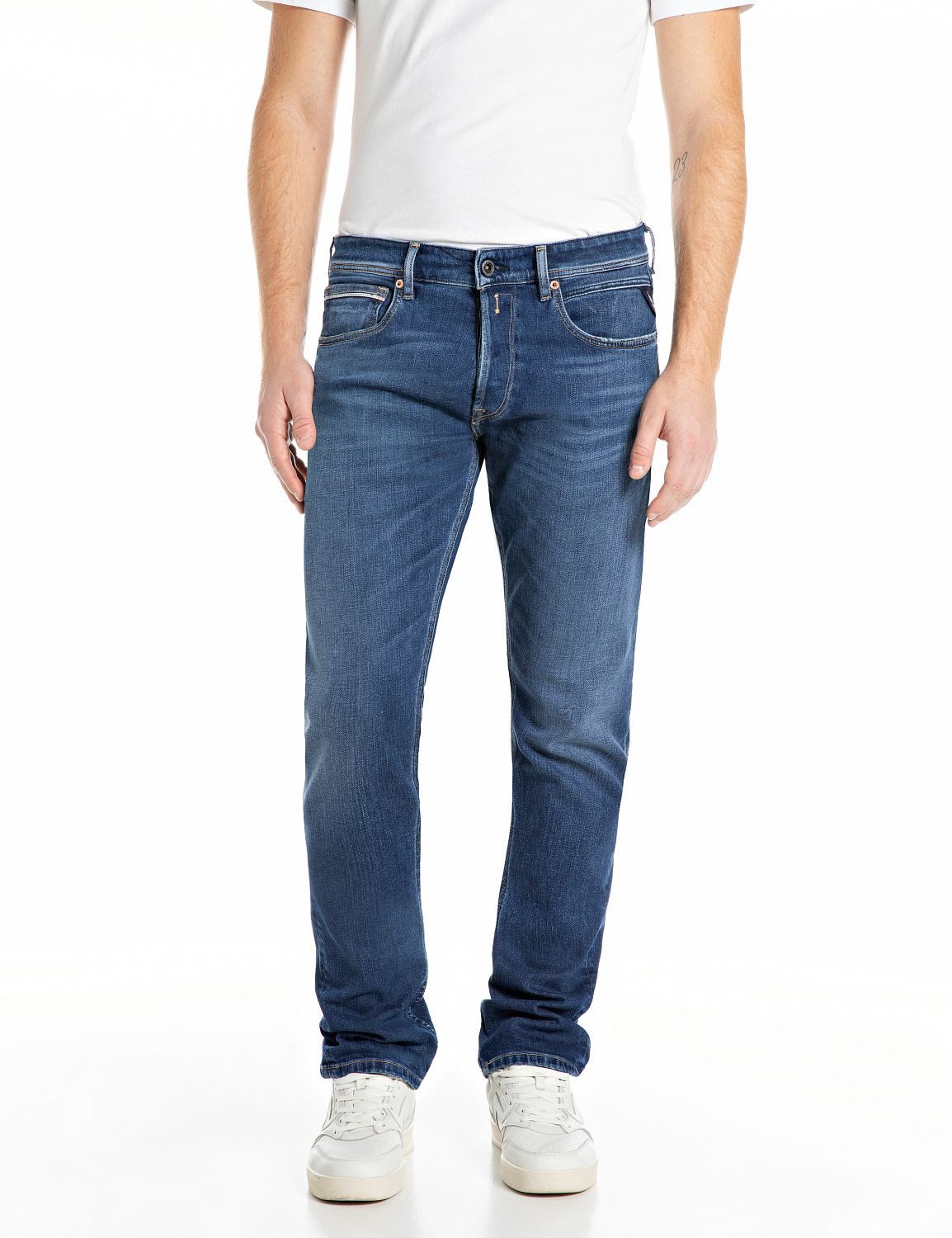 Replay Straight-Jeans GROVER in vielen verschiedenen Waschungen, mit Stretc günstig online kaufen