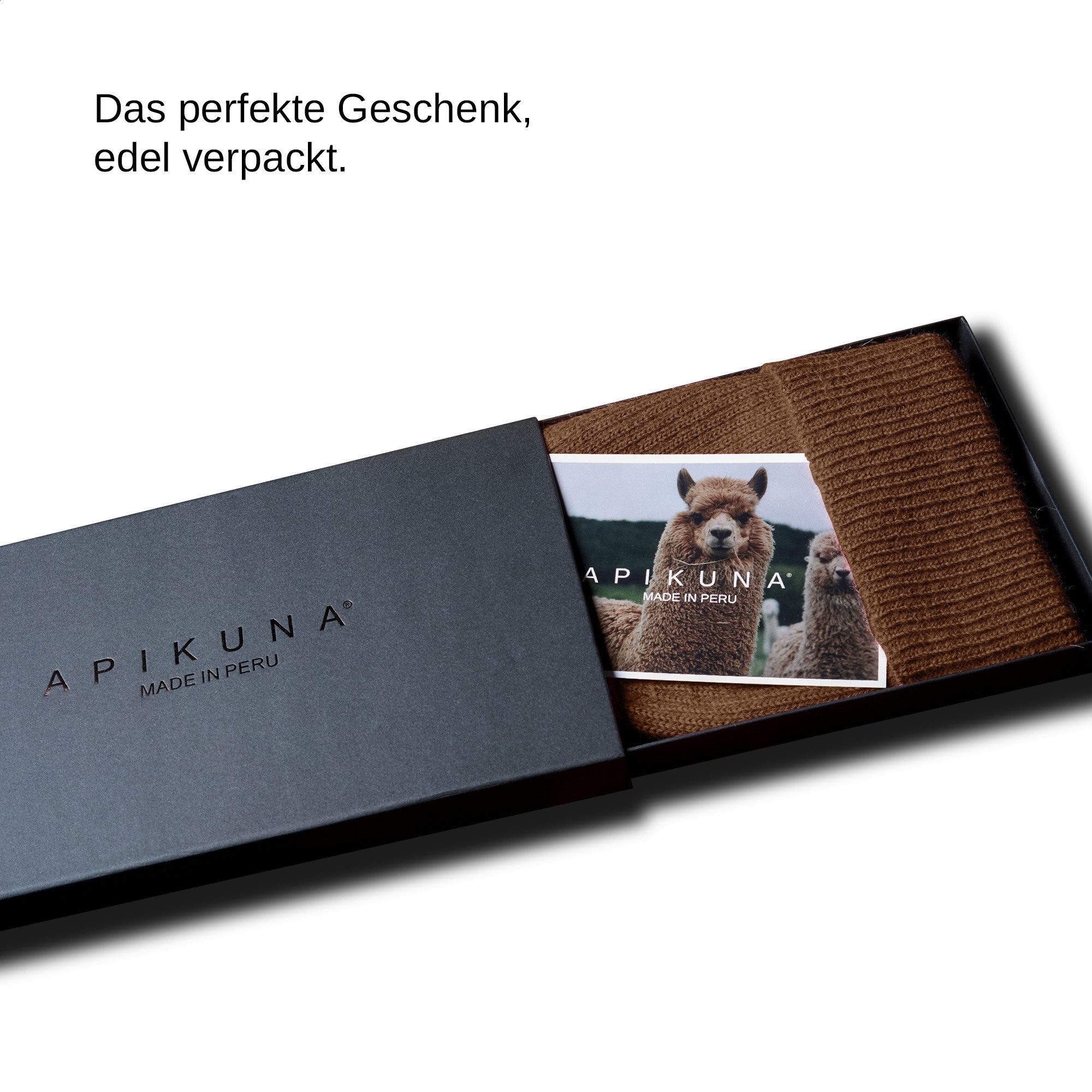 Apikuna Strickmütze Baby Alpaka Mütze Damen Herren Winter weich warm Alpaka Strickmütze Unisex