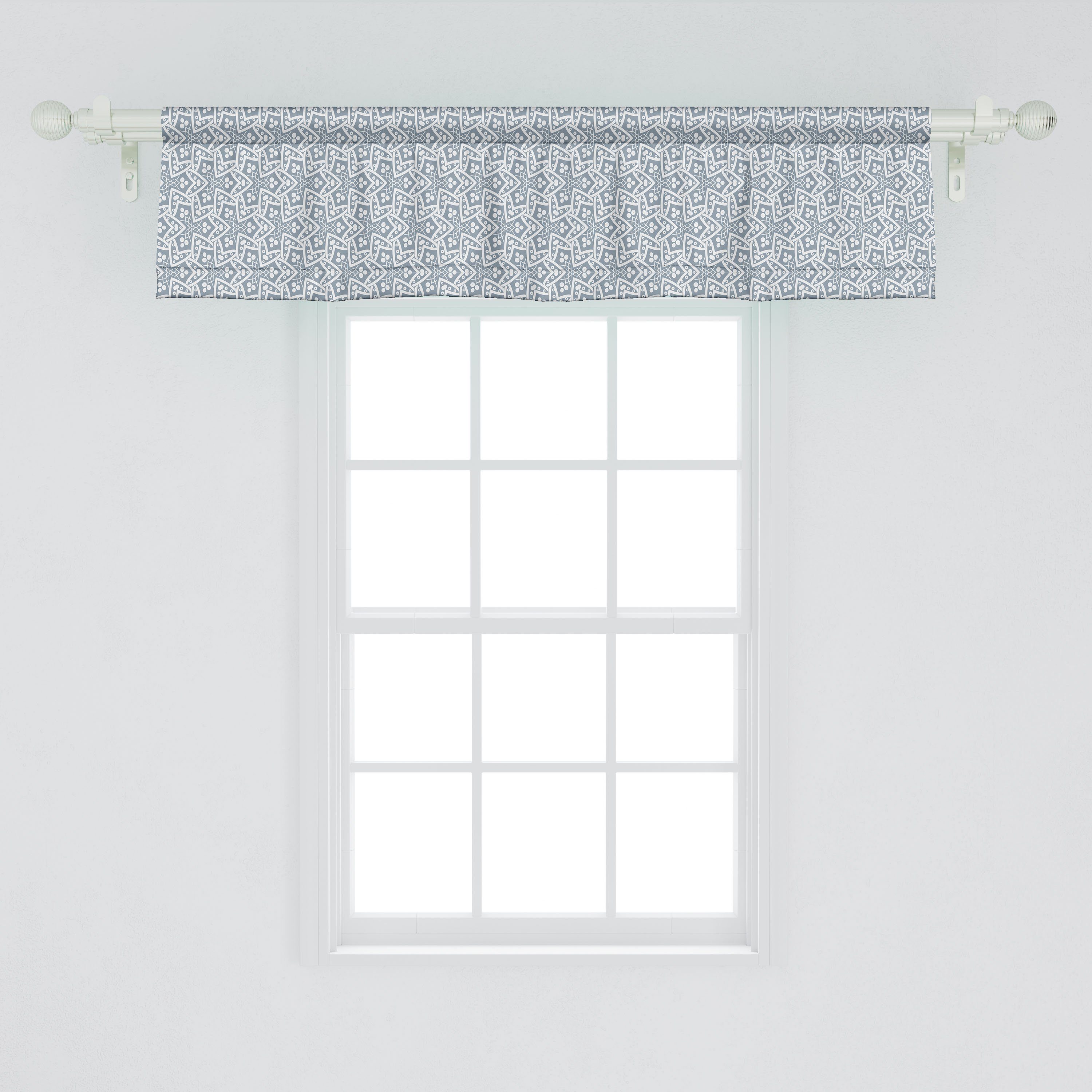 Orientalisch Motive Microfaser, Stangentasche, Scheibengardine Schlafzimmer Abakuhaus, Dekor mit für Starry Volant Küche Vorhang