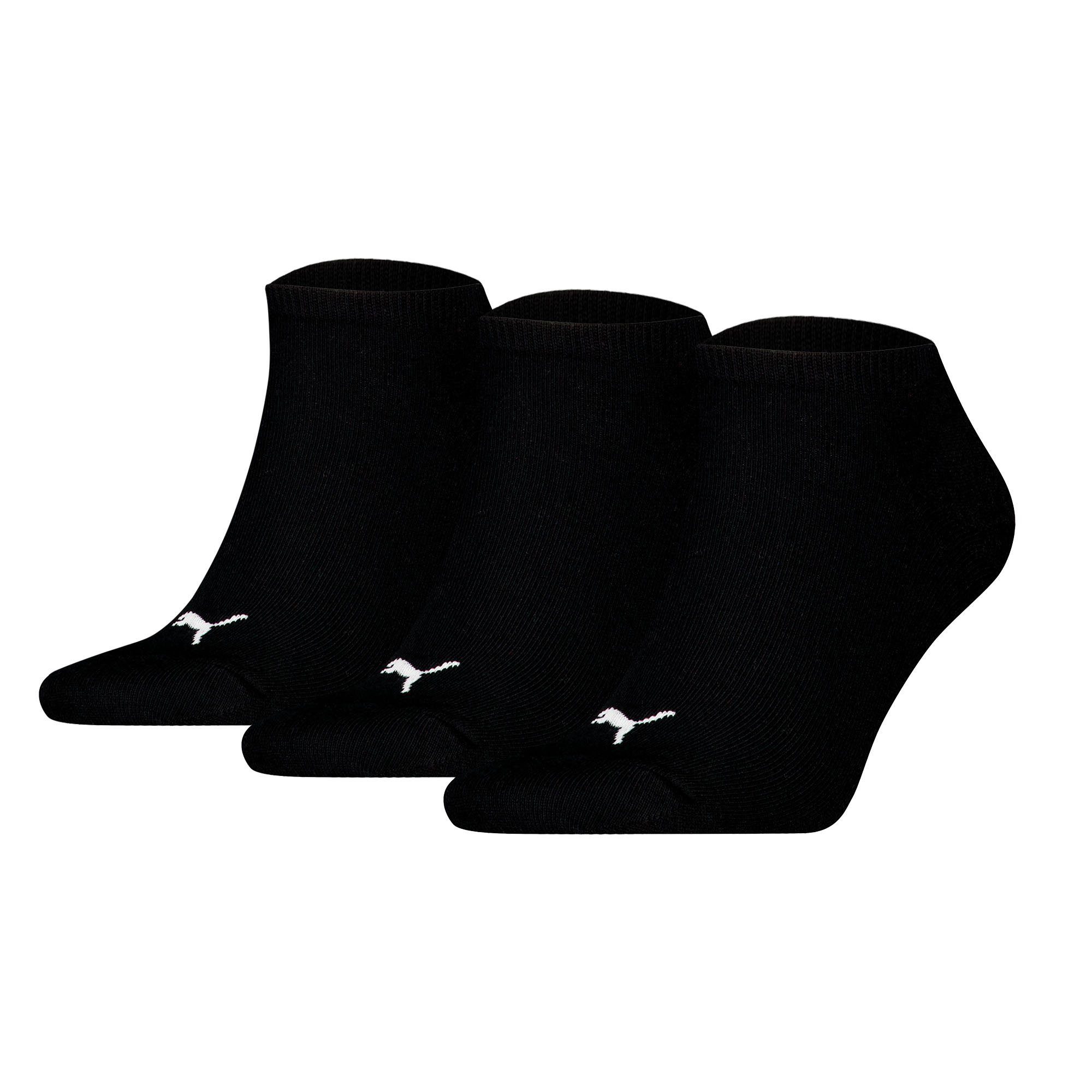PUMA Sportsocken Unisex Socken 3er Pack Baumwolle Sneaker Plain 3P (Packung, 3er Pack)