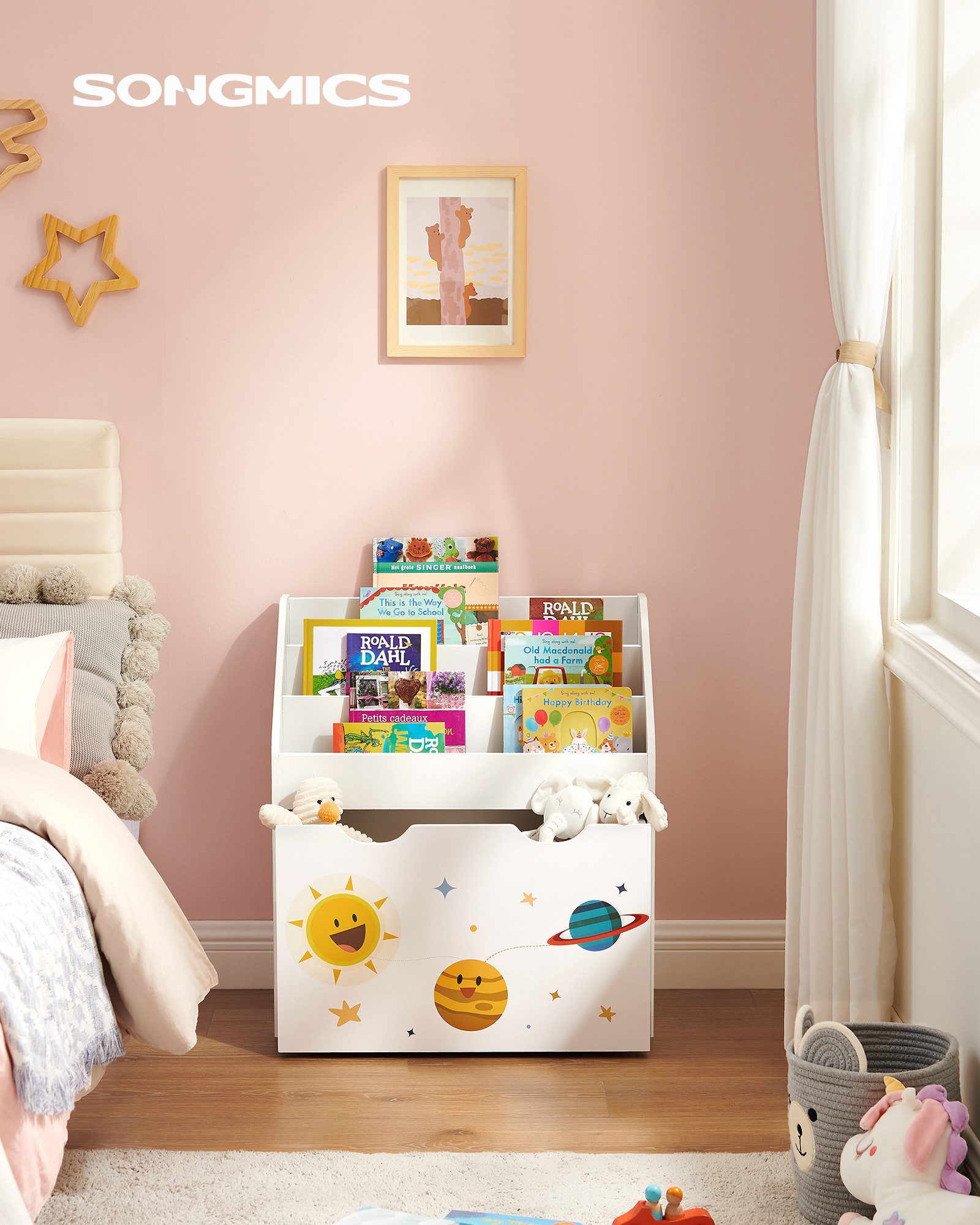 SONGMICS Spielzeugtruhe, SONGMICS Kinderzimmerregal,Spielzeugregal, 3 Fäche günstig online kaufen