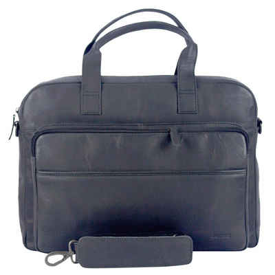 Sunsa Aktentasche Herren 15 Zoll Laptop Tasche. Leder Business Aktentasche.