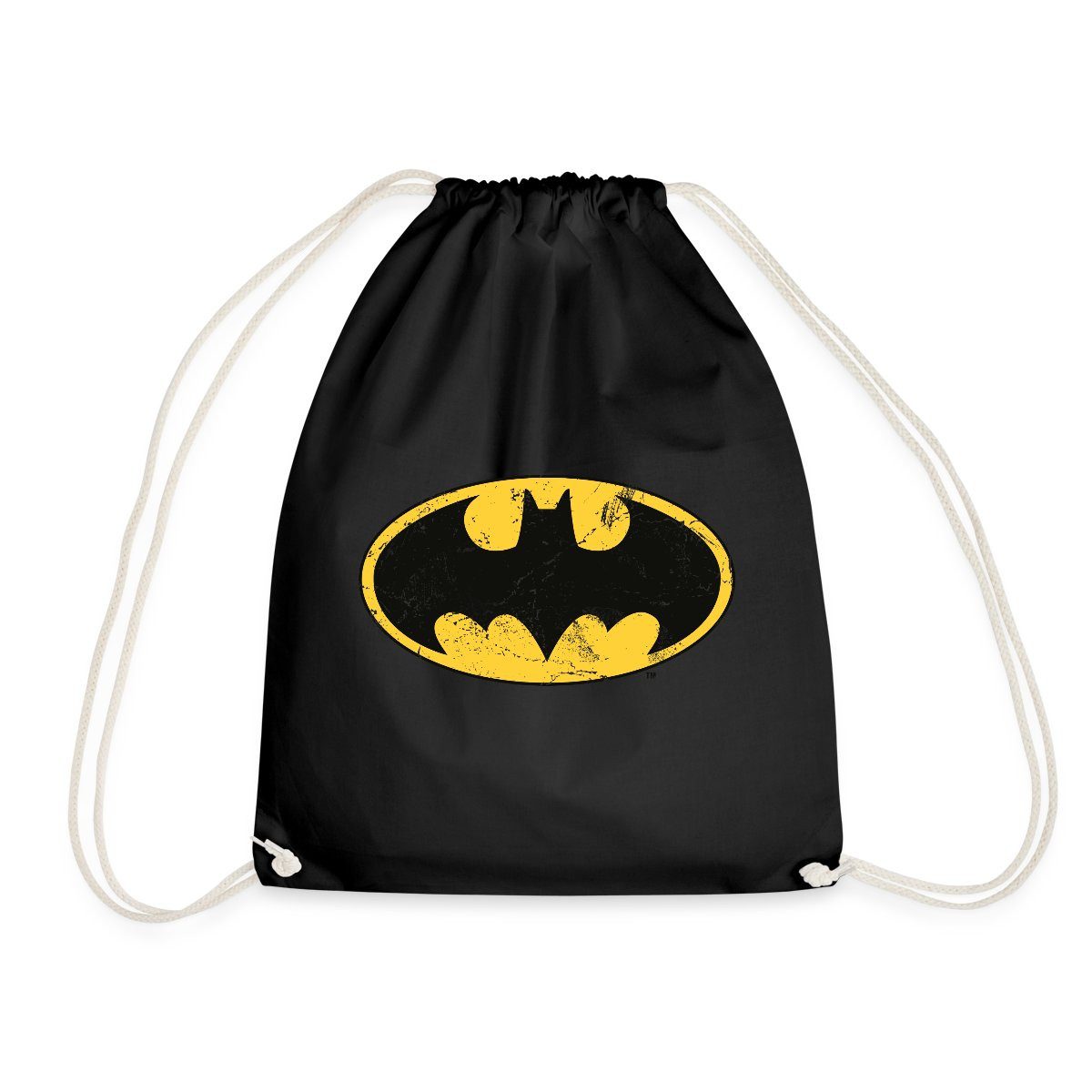 Turnbeutel DC Comics Batman Logo Used Look Karneval Turnbeutel