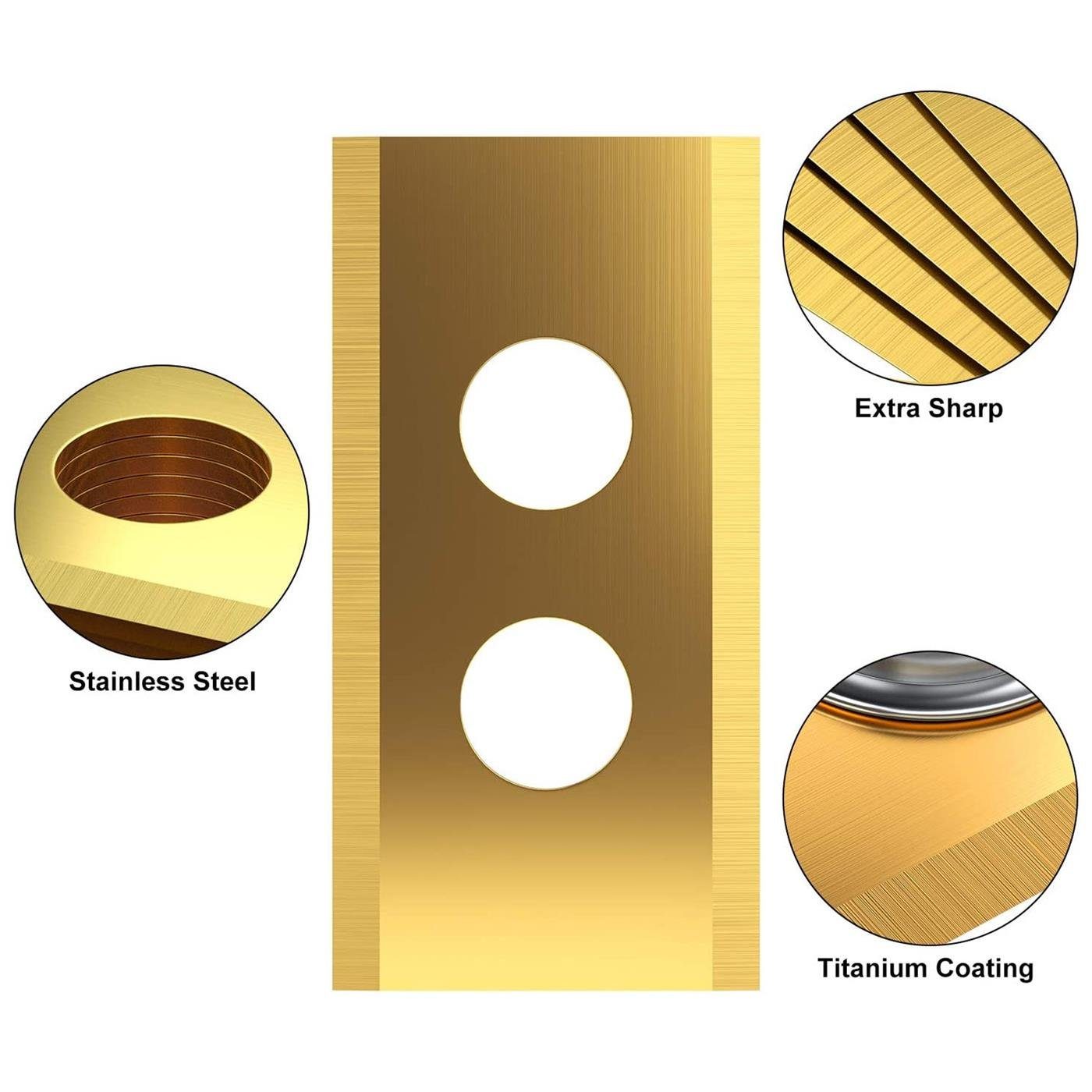 VERCO Mährobotermesser für Worx Mähmesser (inkl. Schrauben, 30 Stück), Titan Messer Ersatz Klingen Set rostfrei