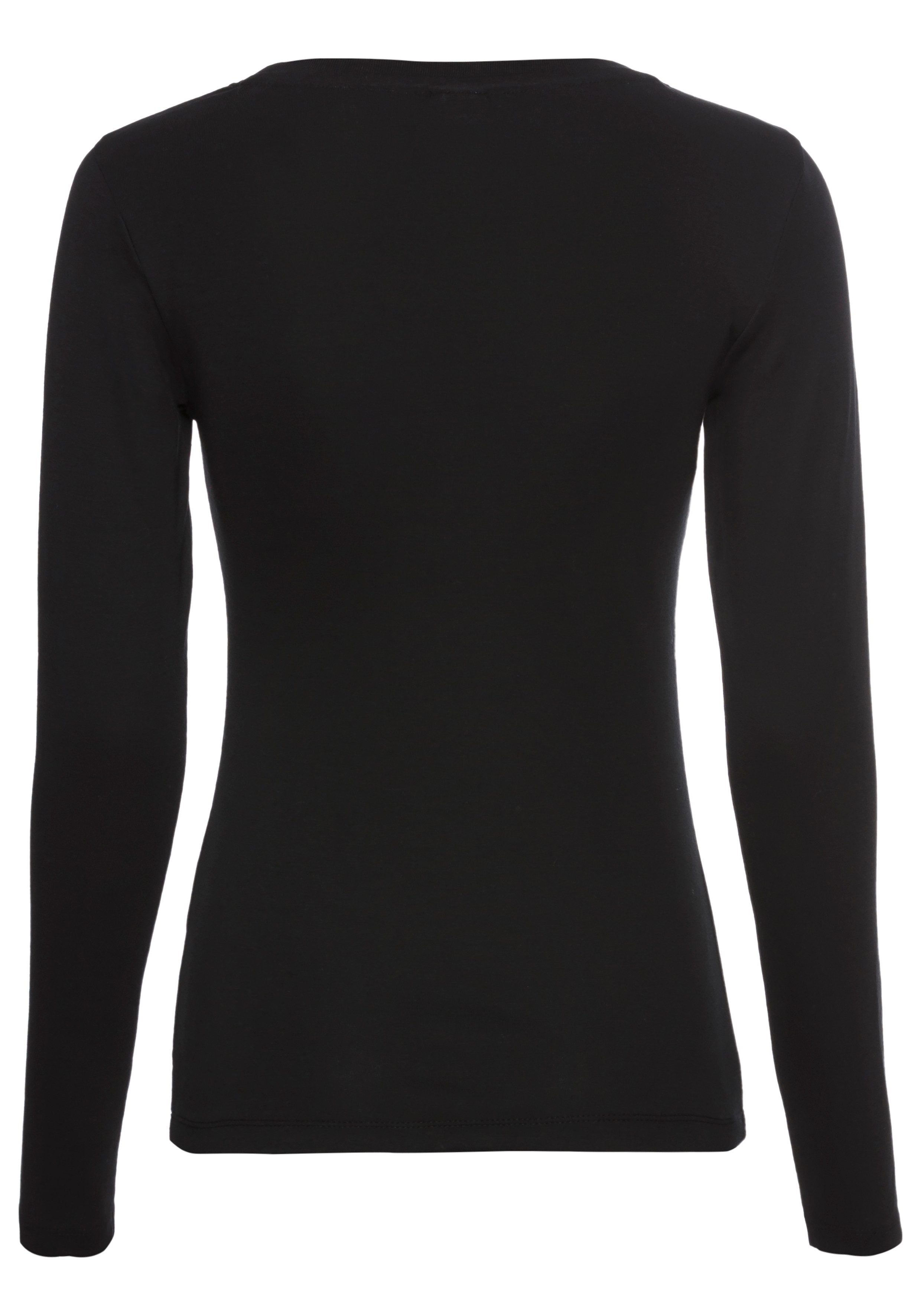 KangaROOS Langarmshirt mit Herz-Print