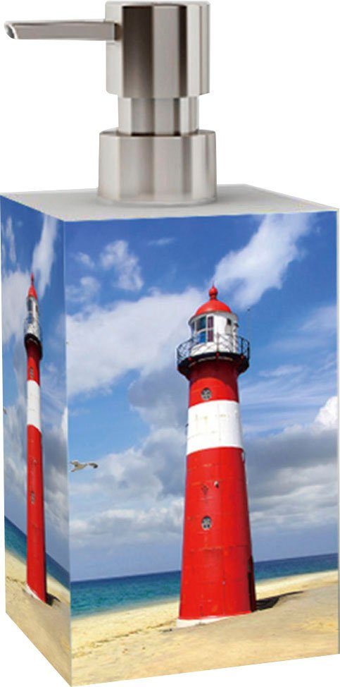 Sanilo Badaccessoire-Set Kombi-Set, 2 tlg., hochwertiges kräftige Leuchtturm, modernes farben, Material Design