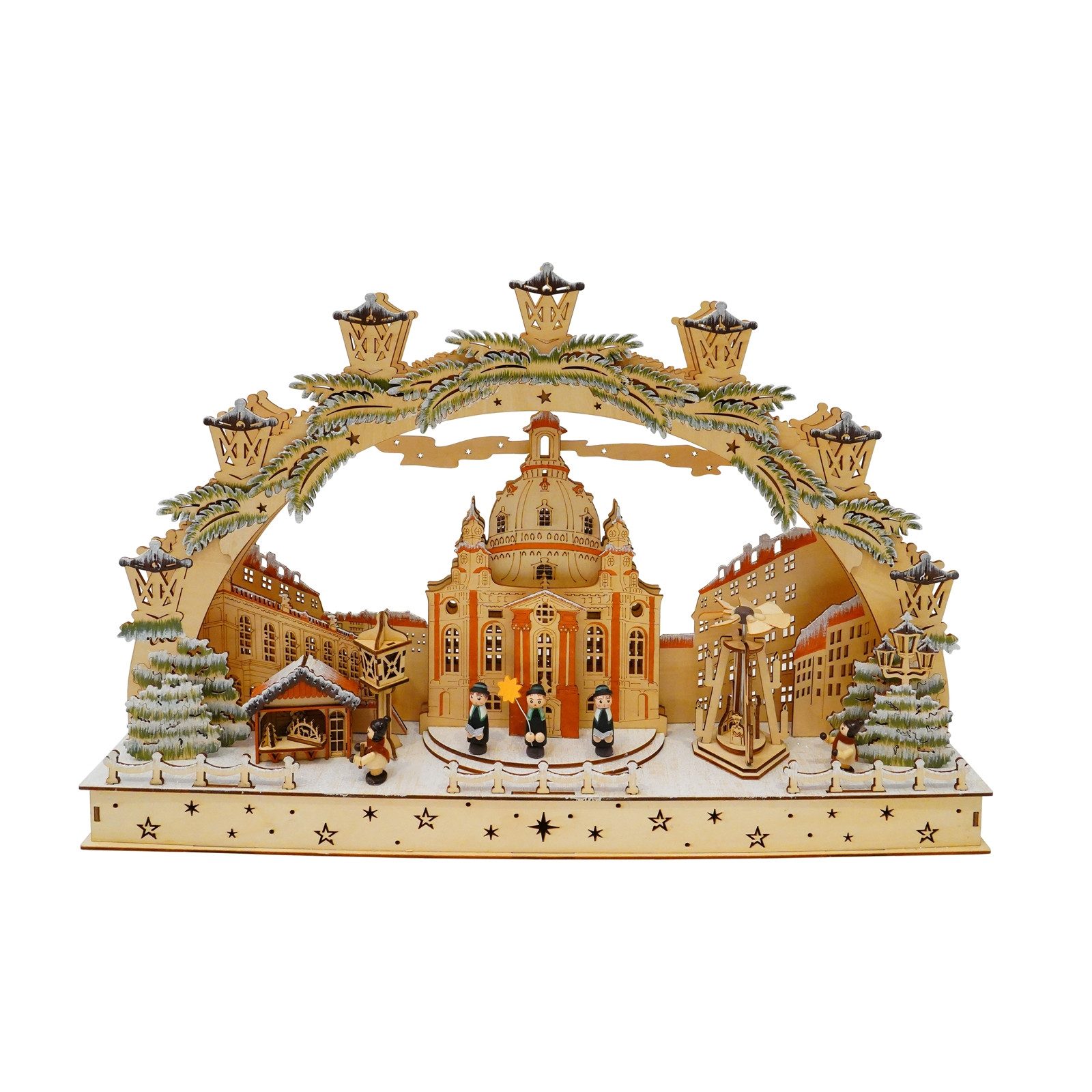 HTI-Living Schwibbogen LED Schwibbogen Dresden Sternsinger (1-tlg), Lichterbogen Weihnachtsdeko batteriebetrieben