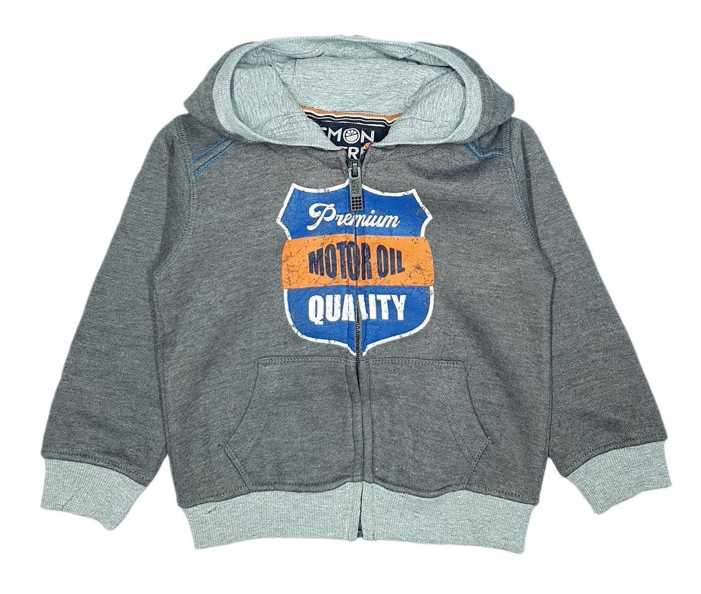 LEMON BERET Kapuzenpullover Lemon Beret Jungen Kapuzen Sweatjacke in grau