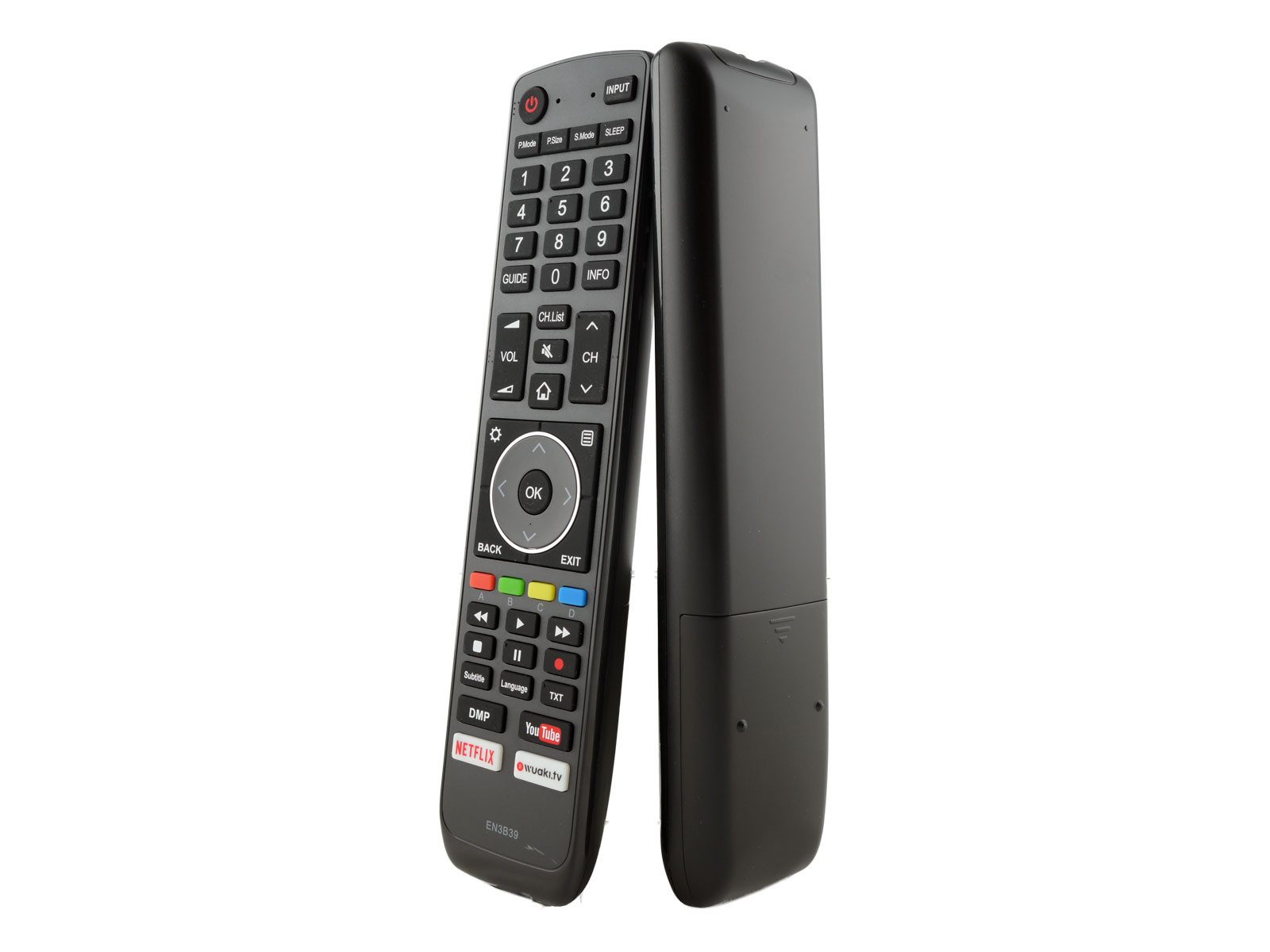 azurano Ersatz für HISENSE EN3B39 Fernbedienung (EN3B39, HT208998, Direkttasten für YouTube, Netflix)