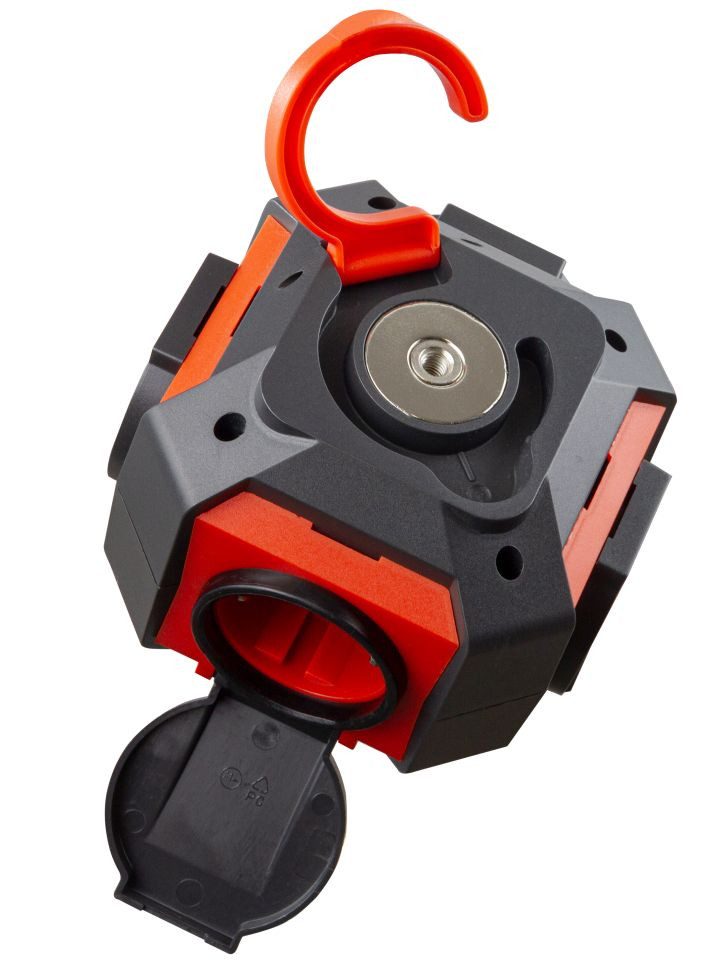 REV Ritter GmbH REV Mehrfachsteckdose 4-fach 1,4 m für Steckdosenleiste, Würfelform