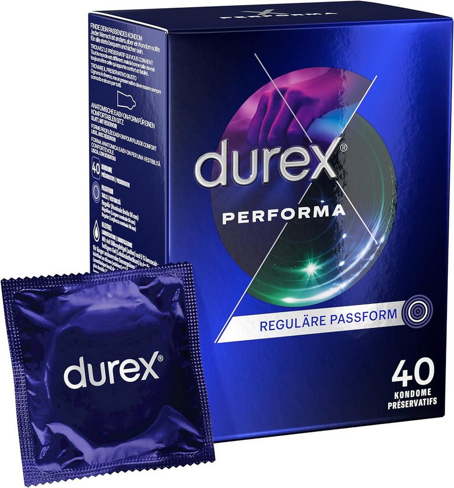 durex Kondome Performa Vorratspack, 40 St., Mit 5% benzocainhaltigem Gel