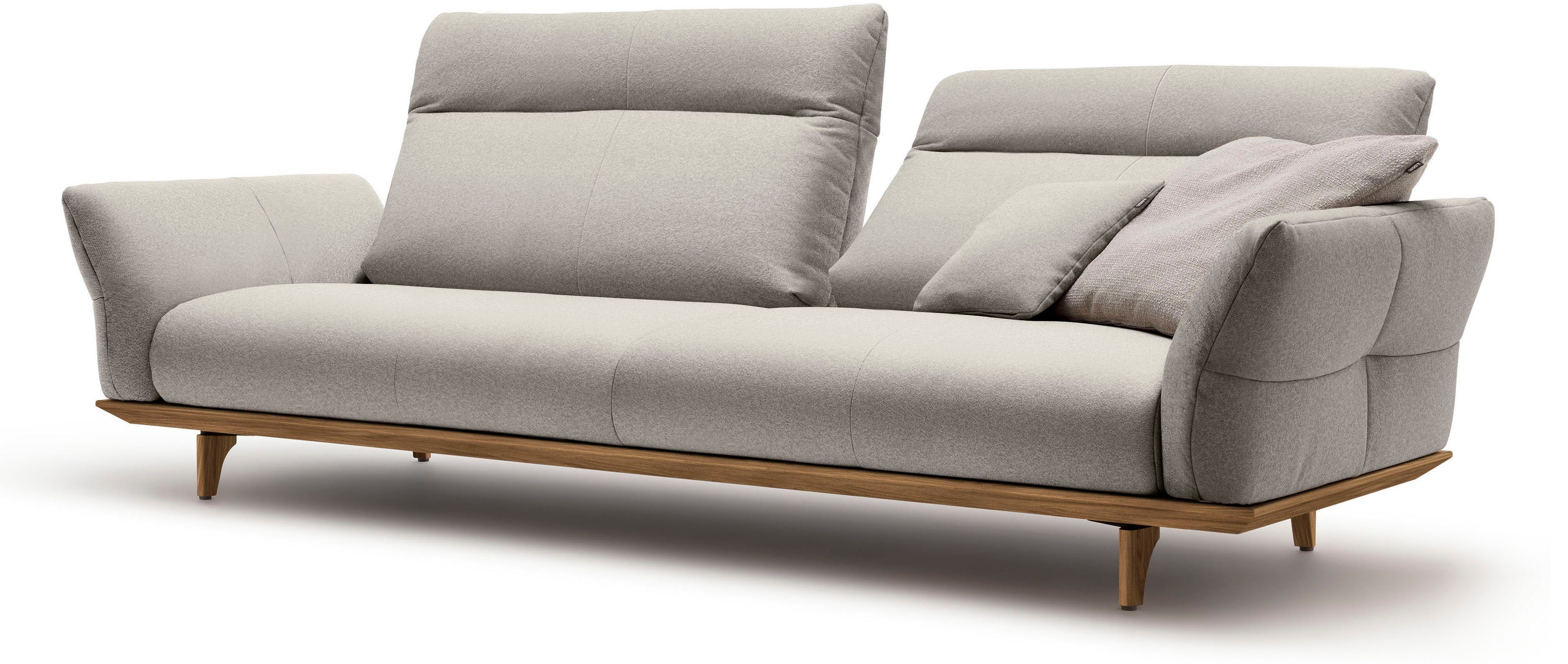 hülsta sofa 4-Sitzer cm Füße Breite Sockel hs.460, in 248 Nussbaum, Nussbaum