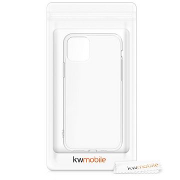 kwmobile Handyhülle, Hülle kompatibel mit Apple iPhone 11 Pro - Silikon Handyhülle transparent - Handy Case gummiert