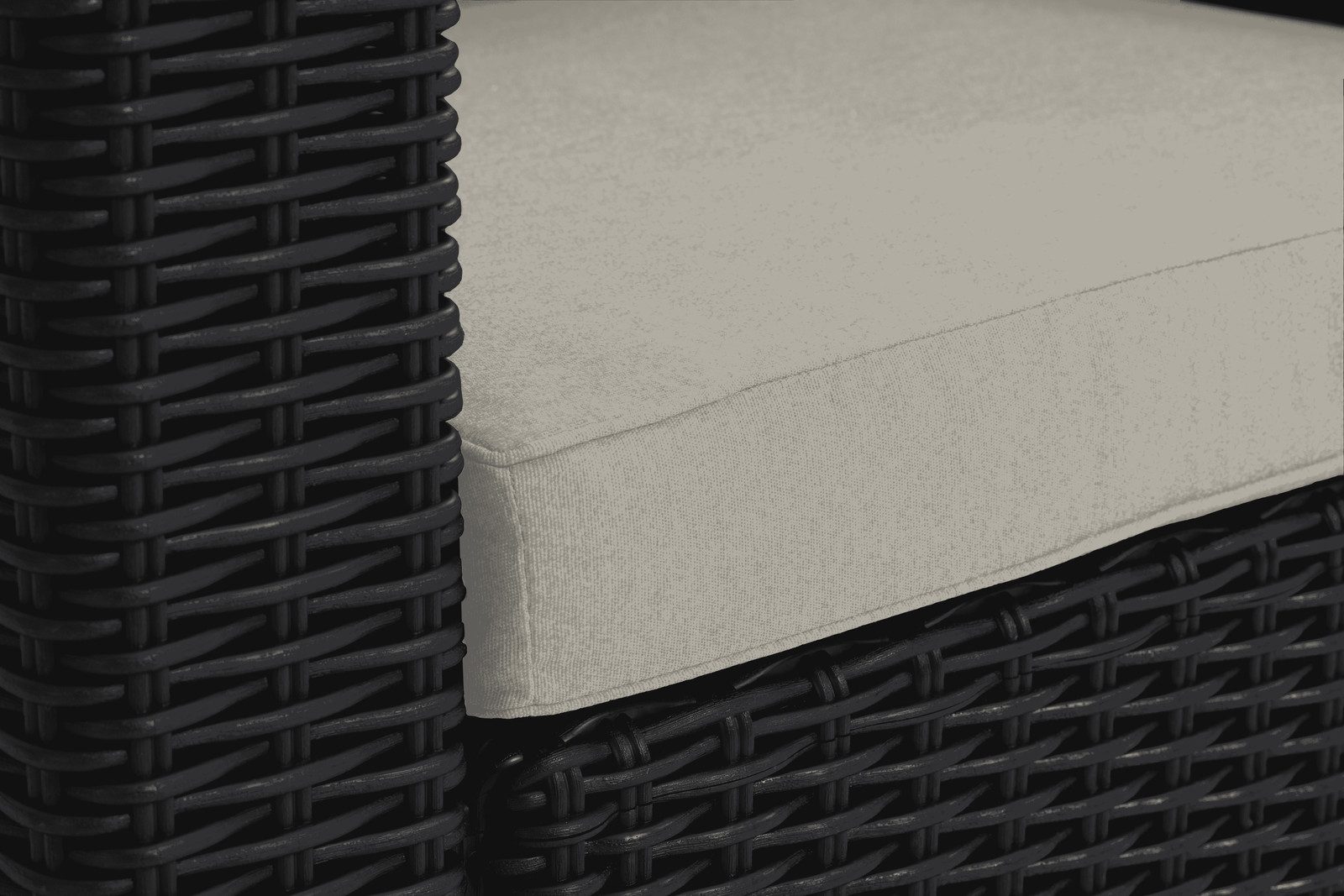 Allibert Gartenlounge-Set California 3-teilig Gartenmöbel Set Sessel mit Tisch inkl. Kissen