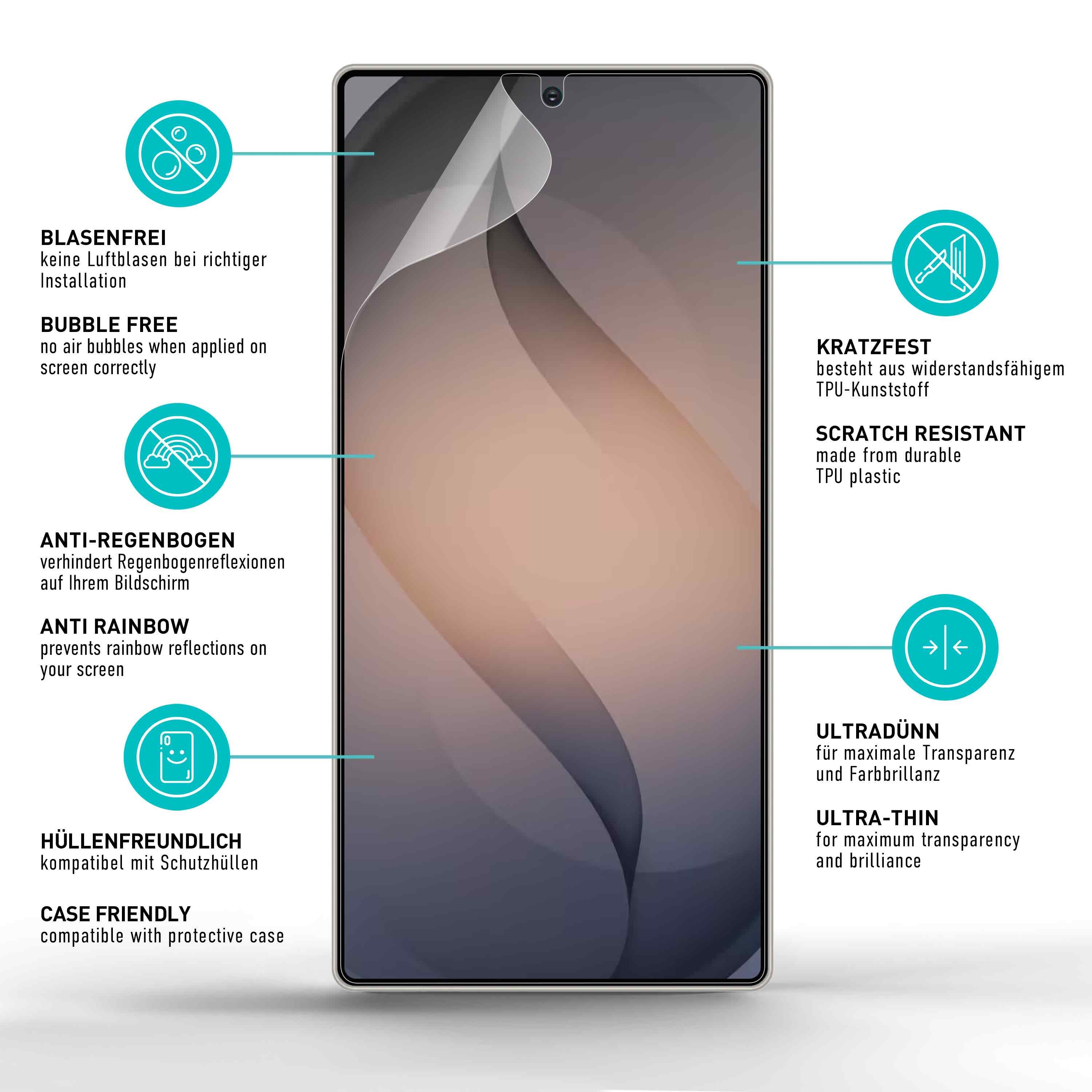 smartect Displayschutzfolie 2X TPU Schutzfolie Klar für Samsung Galaxy S26 Ultra für Samsung Galaxy S26 Ultra, Set, 2 Stück, Ultra-klar, Kratzfest, Blasenfrei,  – Bild 5 von 5