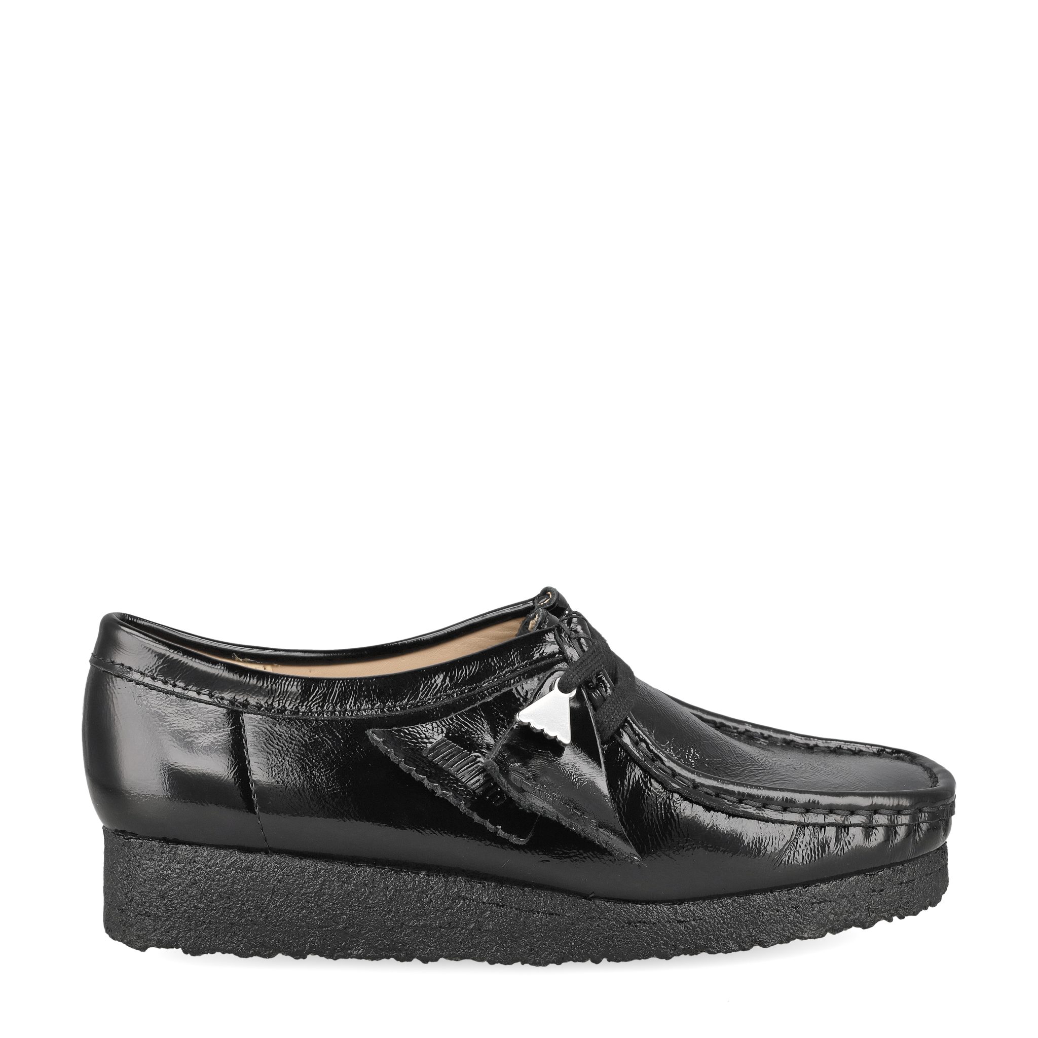 Clarks Wallabee. 26182760 4, Schnürschuhe, Schwarz, Damen Schnürschuh