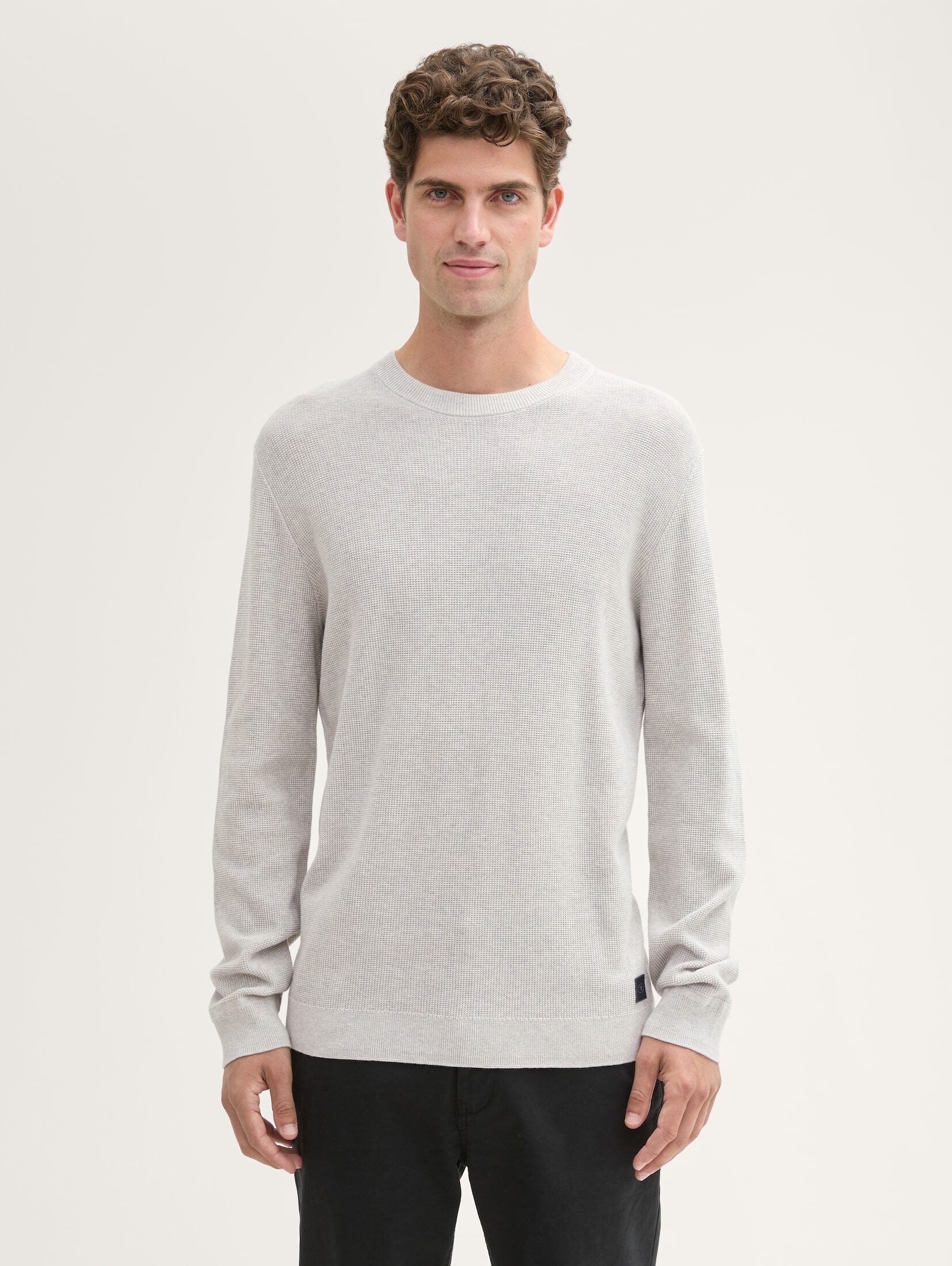 TOM TAILOR Strickpullover Strukturierter Rundhalspullover günstig online kaufen