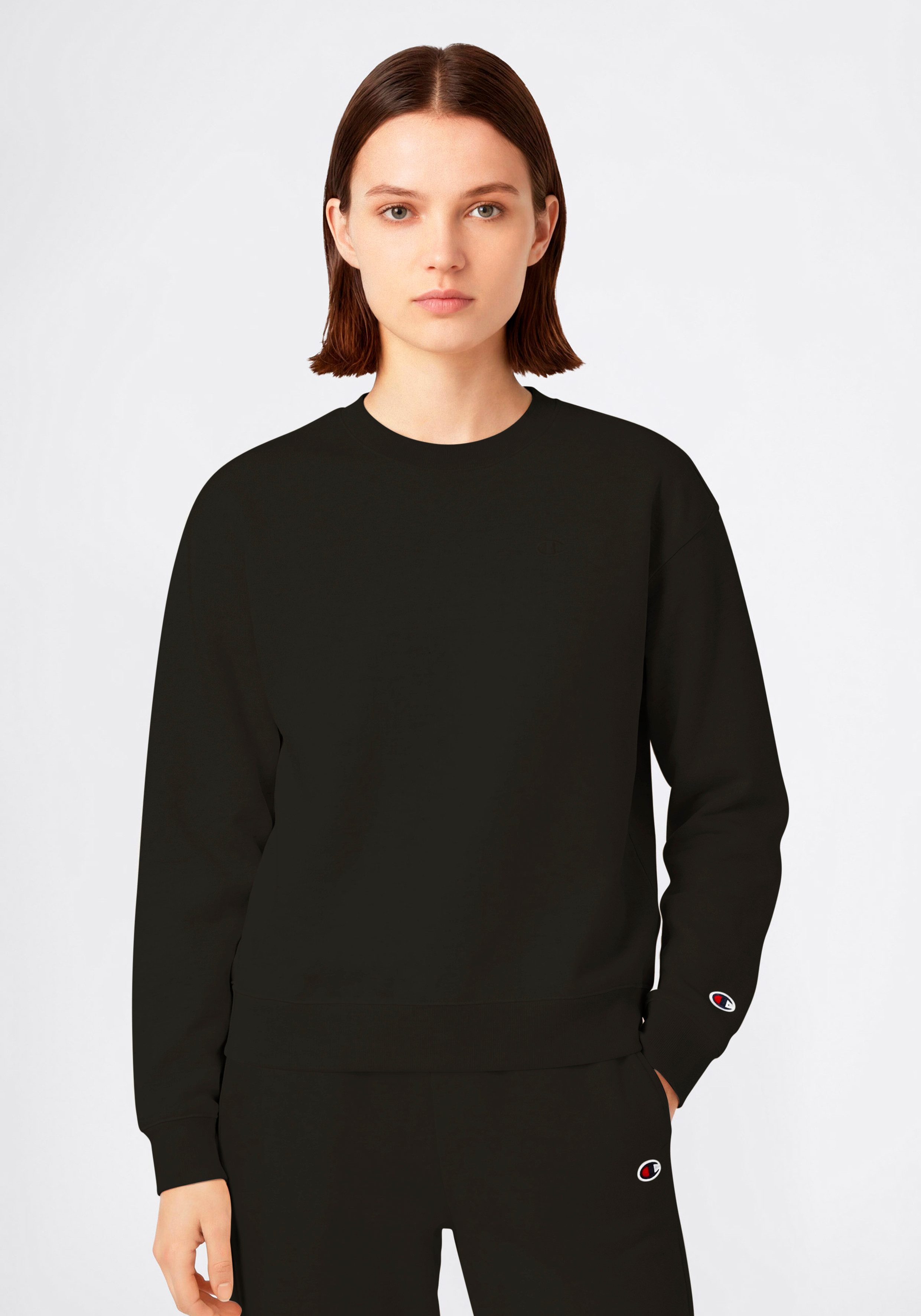 Champion Sweatshirt ICONS TONAL loose fit Terry crewneck sweatshirt mit Rundhalsausschnitt, aus Baumwolle und Polyester, normale Länge
