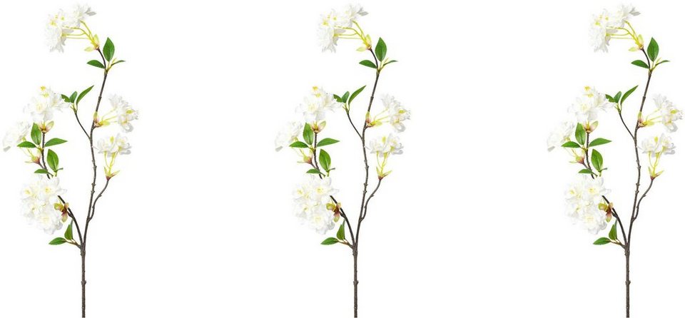 Kunstzweig Zweig mit Kirschblüten, Creativ green, Höhe 66 cm