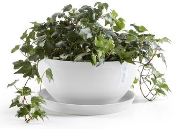 ECOPOTS Blumentopf Brussels 35 Weiß, für innen und außen: frostsicher, bruchsicher und lichtbeständig