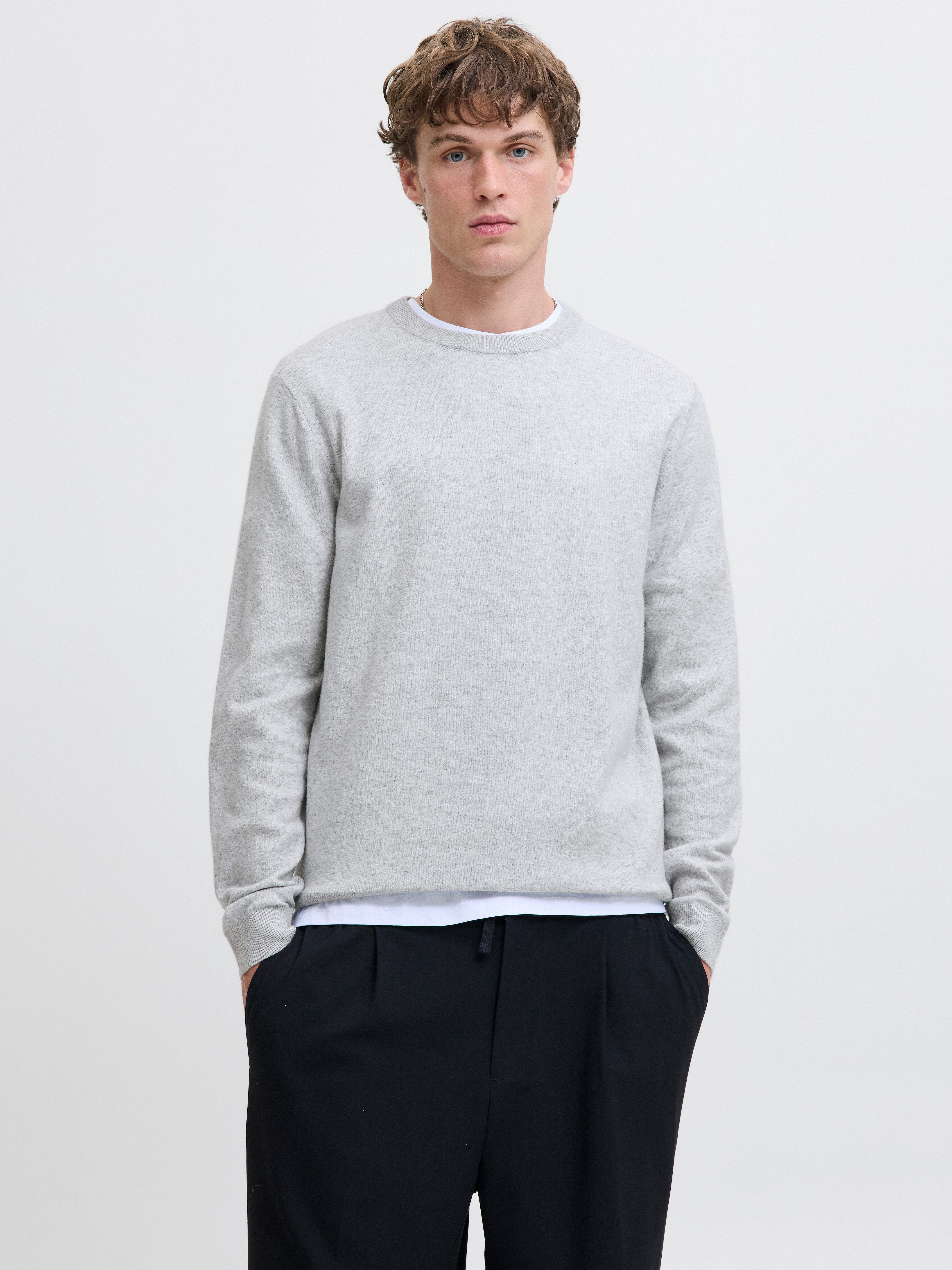 Jack & Jones Strickpullover JJEPERFECT WOOL KNIT CREW NECK SN günstig online kaufen
