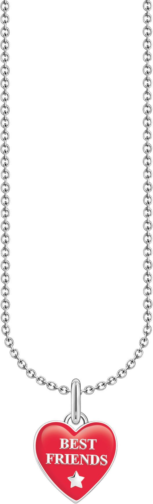 THOMAS SABO Kette mit Anhänger Best-Friends-Anhänger, KE2237-007-10-L45V