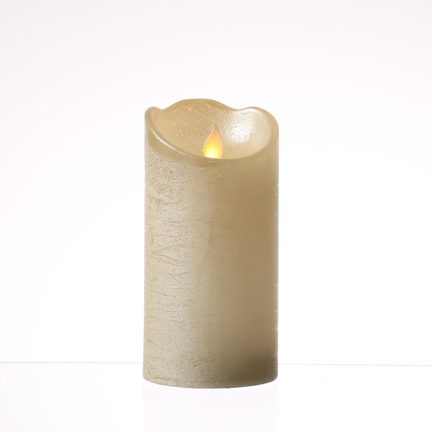 MARELIDA LED-Kerze mit beweglicher Flamme Echtwachs günstig online kaufen