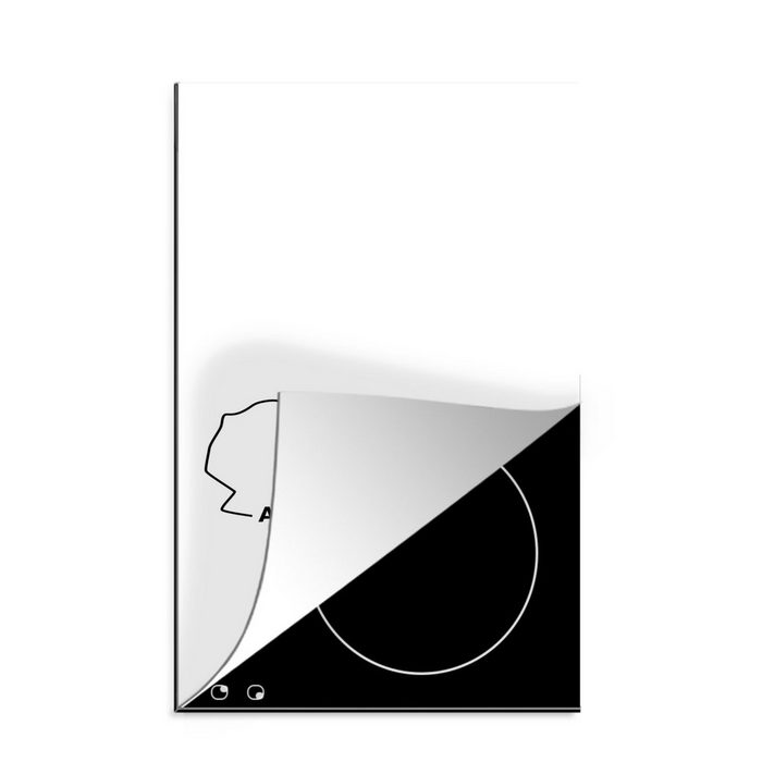 MuchoWow Herdblende-/Abdeckplatte Formel 1 - Australien - Rennstrecke Vinyl (1 tlg) Küchen Dekoration für Induktionsherd Induktionskochfeld
