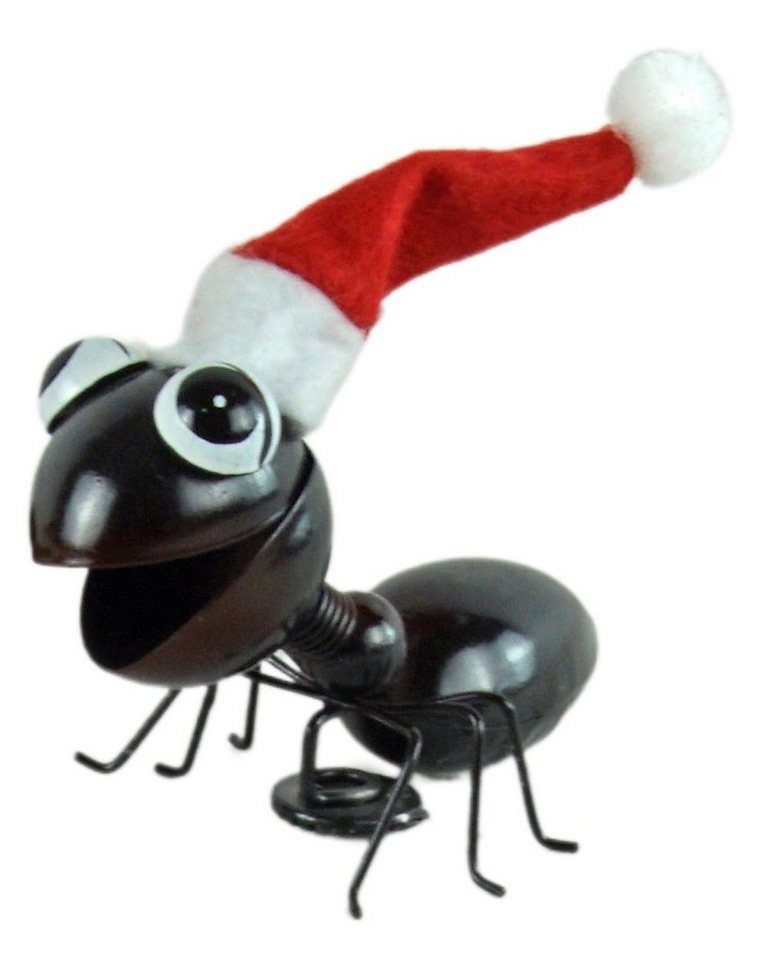 Krippenursel Weihnachtsfigur 2er Set Süße Magnet Ameisen mit Zipfelmütze (2  St)
