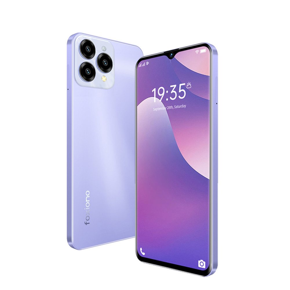 HT Android-Telefon Smartphone (6,52 Zoll, 13 MP Kamera, 4GRAM, 64GROM, erweiterbar 256GB, Dual-SIM, geeignet für Anfänger)