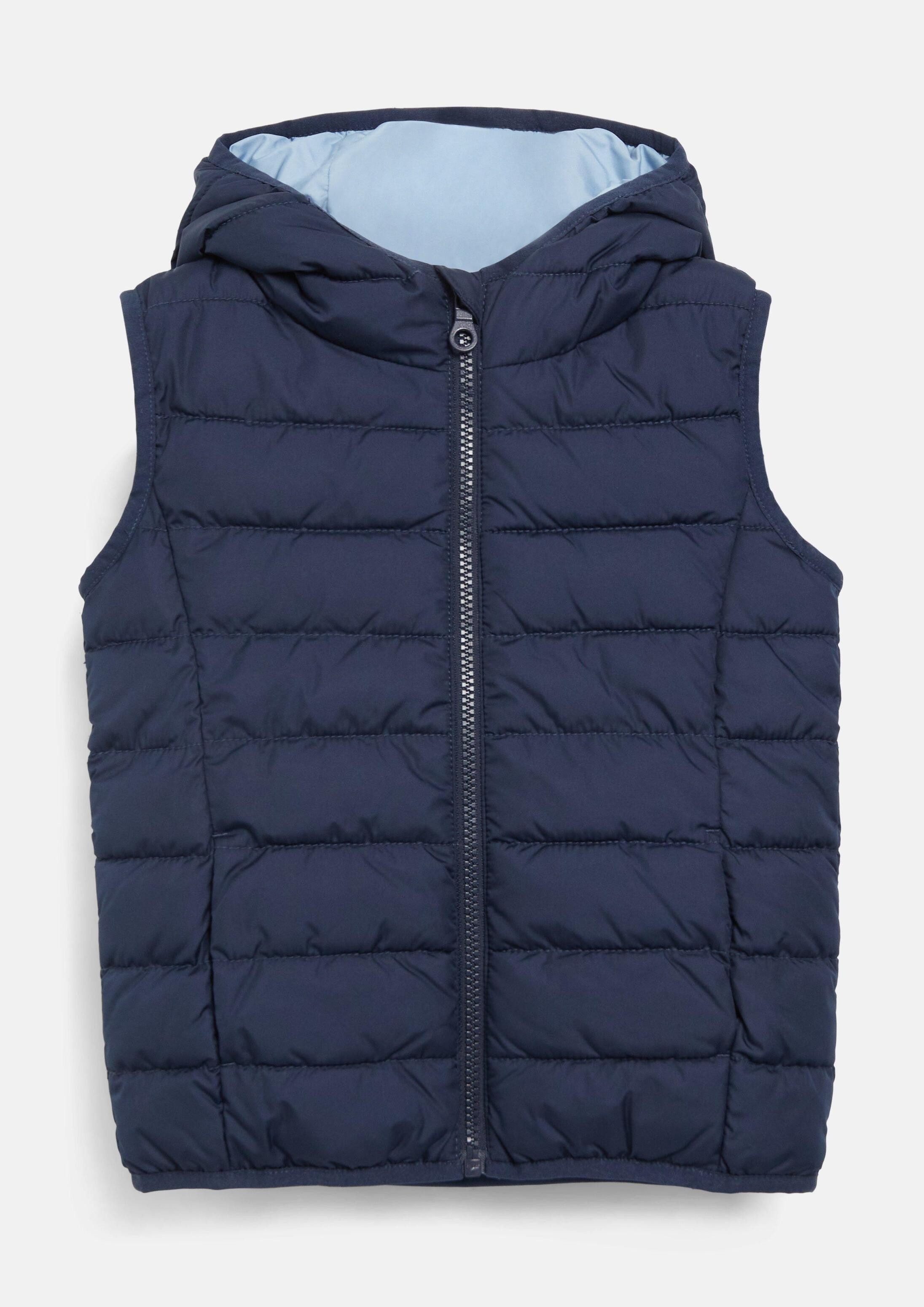 s.Oliver Outdoorjacke Outdoor-Weste Wasserabweisende Unisex Outdoor-Weste mit Kapuze