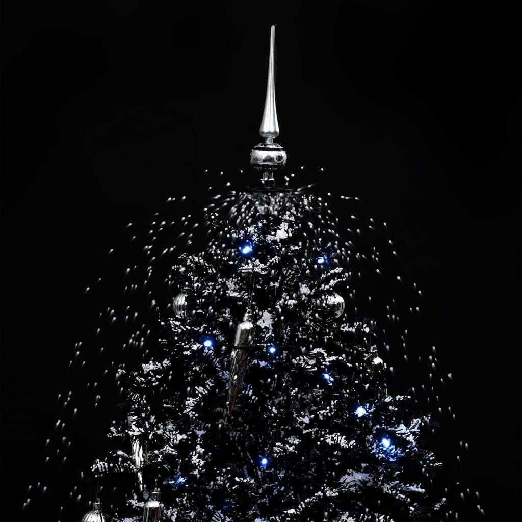 Weihnachtsbaum mit cm 140 Schneiender Schwarz Schirmfuß PVC furnicato Künstlicher Weihnachtsbaum