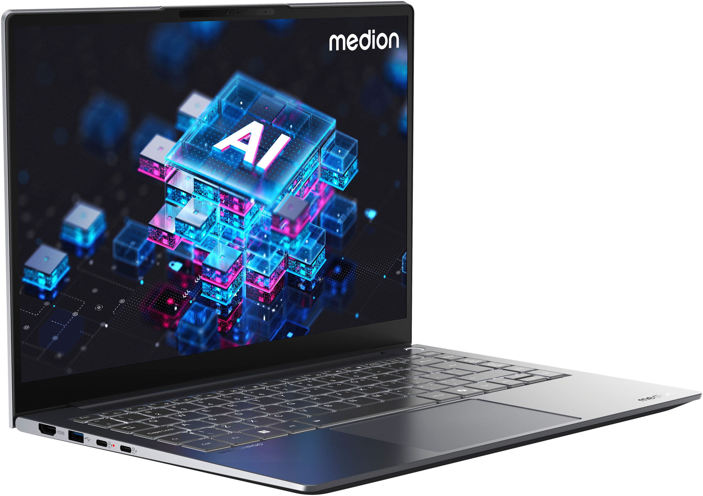 Medion® SPRCHRGD 14 S2 Notebook (35,56 cm/14 Zoll, Intel Core Ultra 7 258V, ARC, 32 GB, 1000 GB SSD)