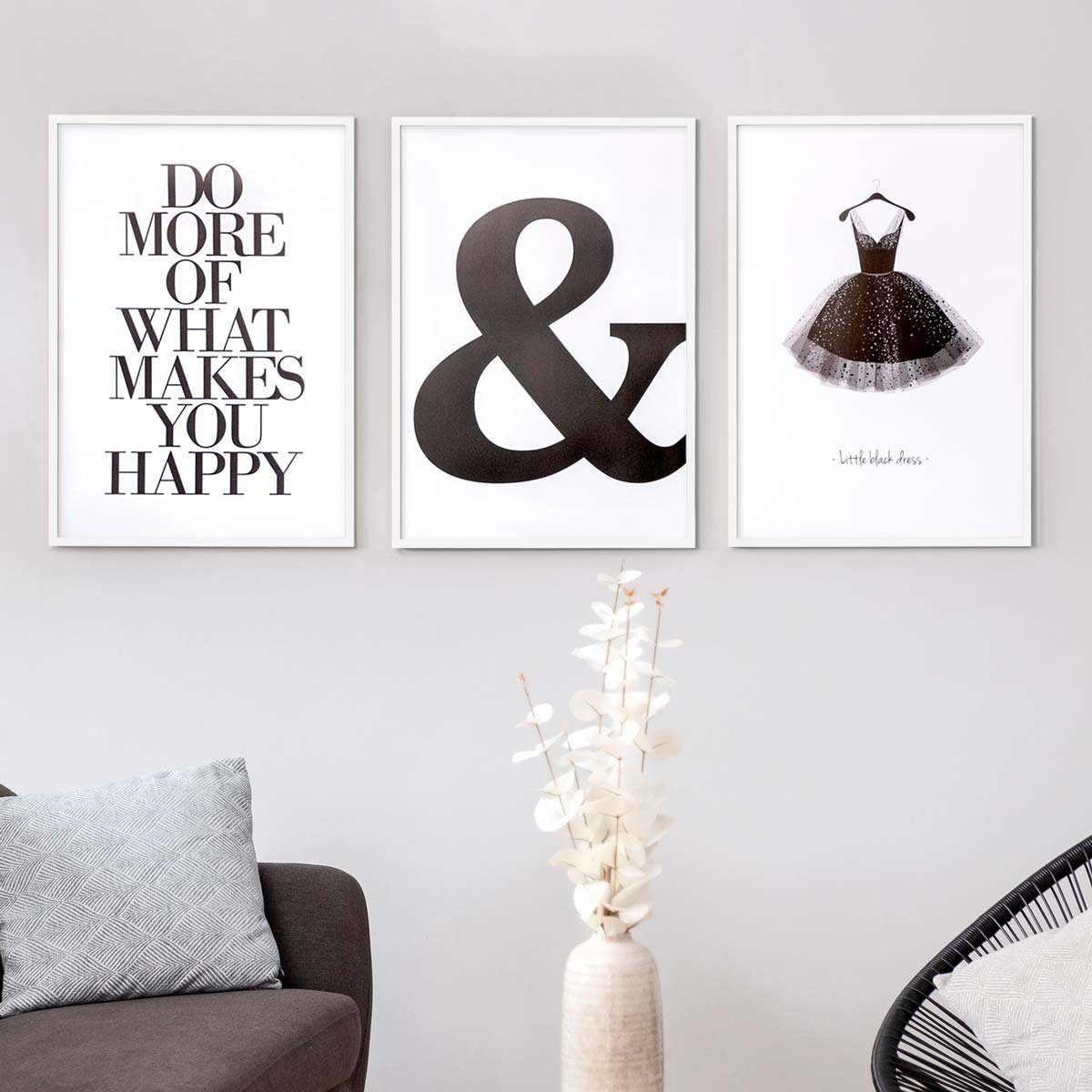 PHOTOLINI Bilderrahmen 3er Set, stabiles MDF-Holz, günstig online kaufen