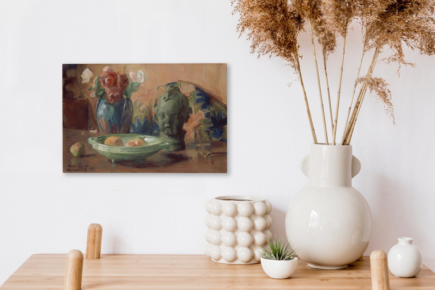 Stilleben Harriet Wandbild von Backer, Gemälde (1 Leinwandbilder, Leinwandbild St), Aufhängefertig, OneMillionCanvasses® - cm Wanddeko, 30x20