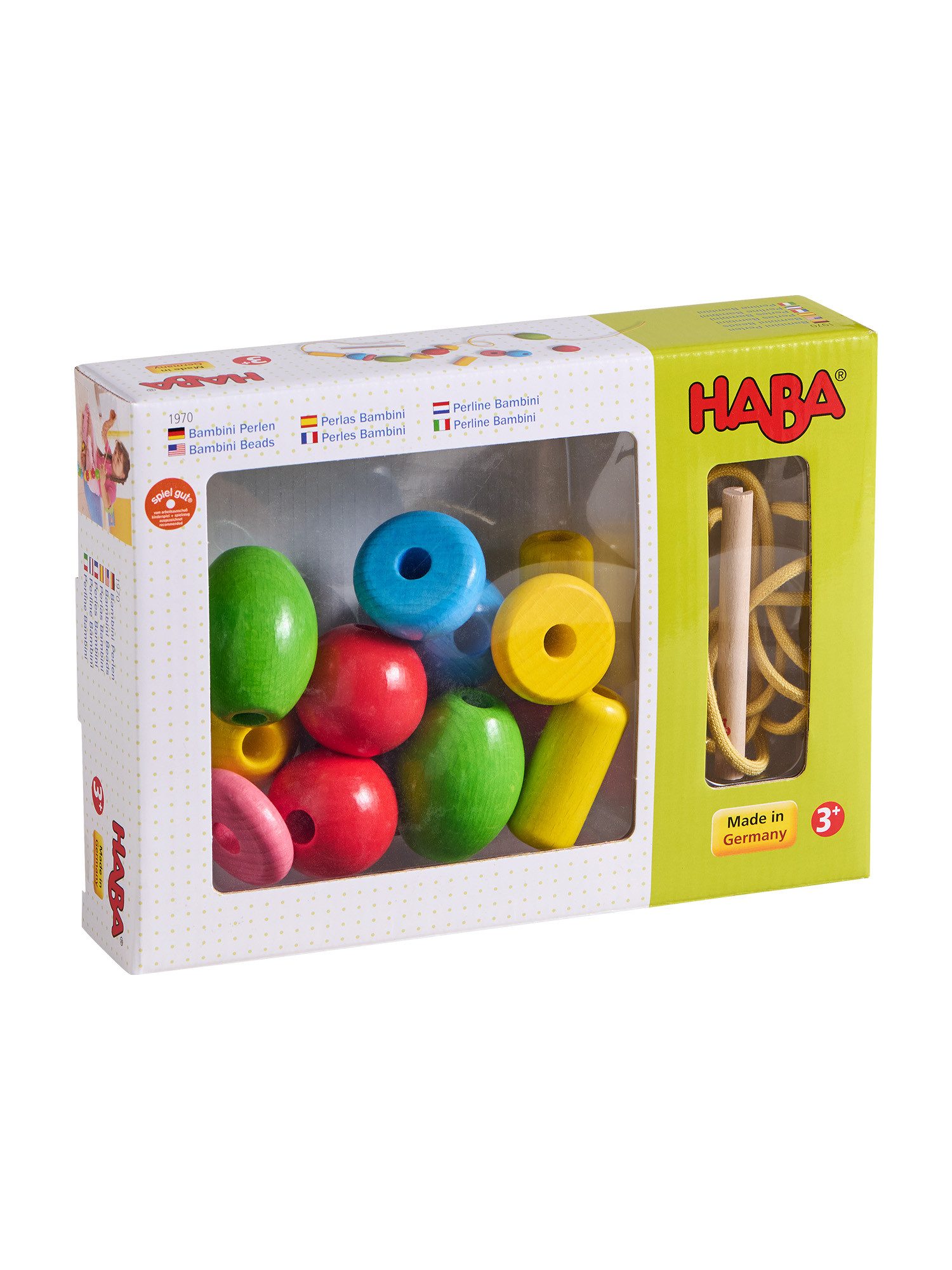 Haba Lernspielzeug Fädelspielzeug Bambini Perlen, unisex neutral günstig online kaufen