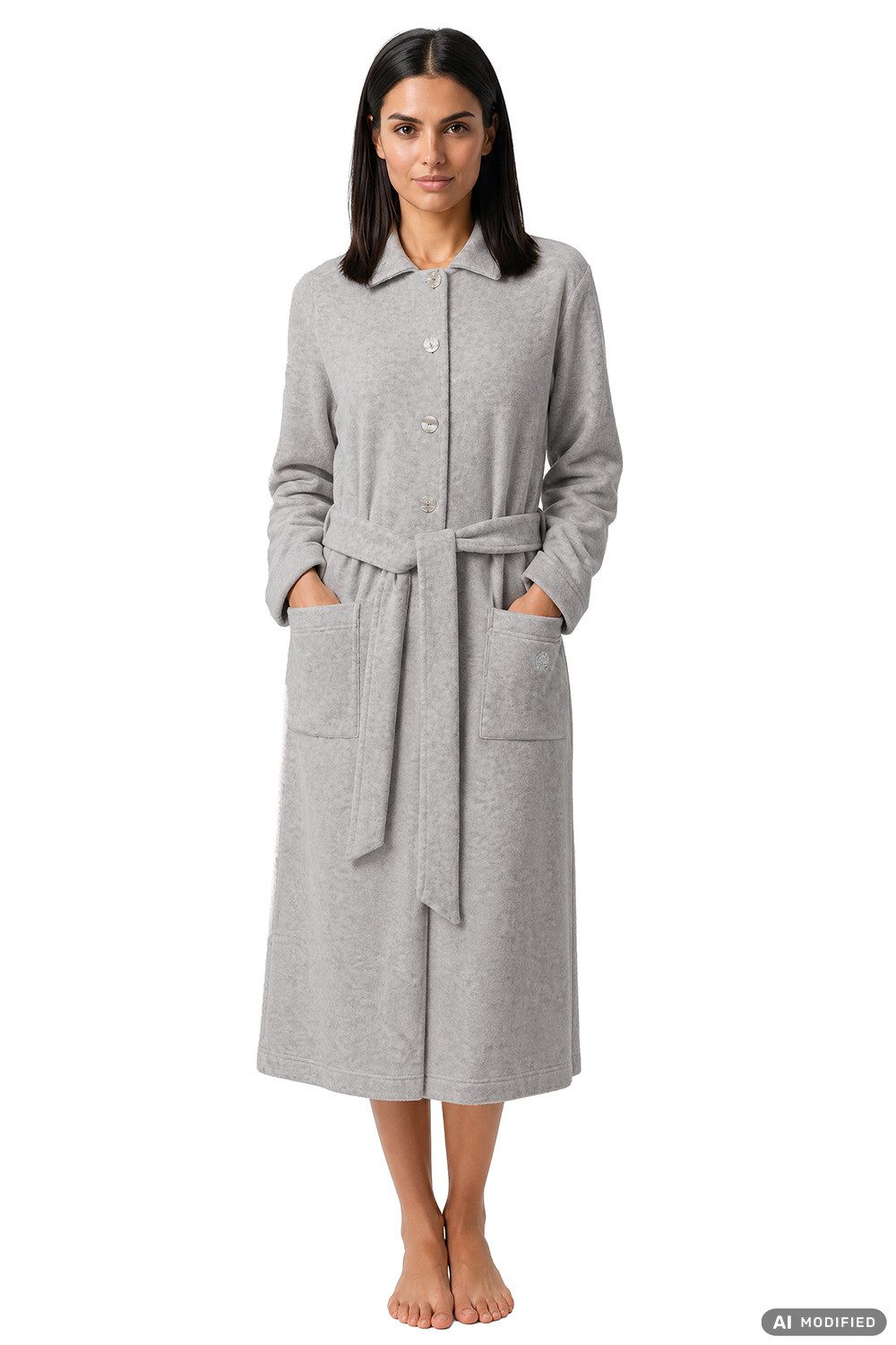 Féraud Morgenmantel 3883206, maxi, 70% Polyester, 30% Viskose