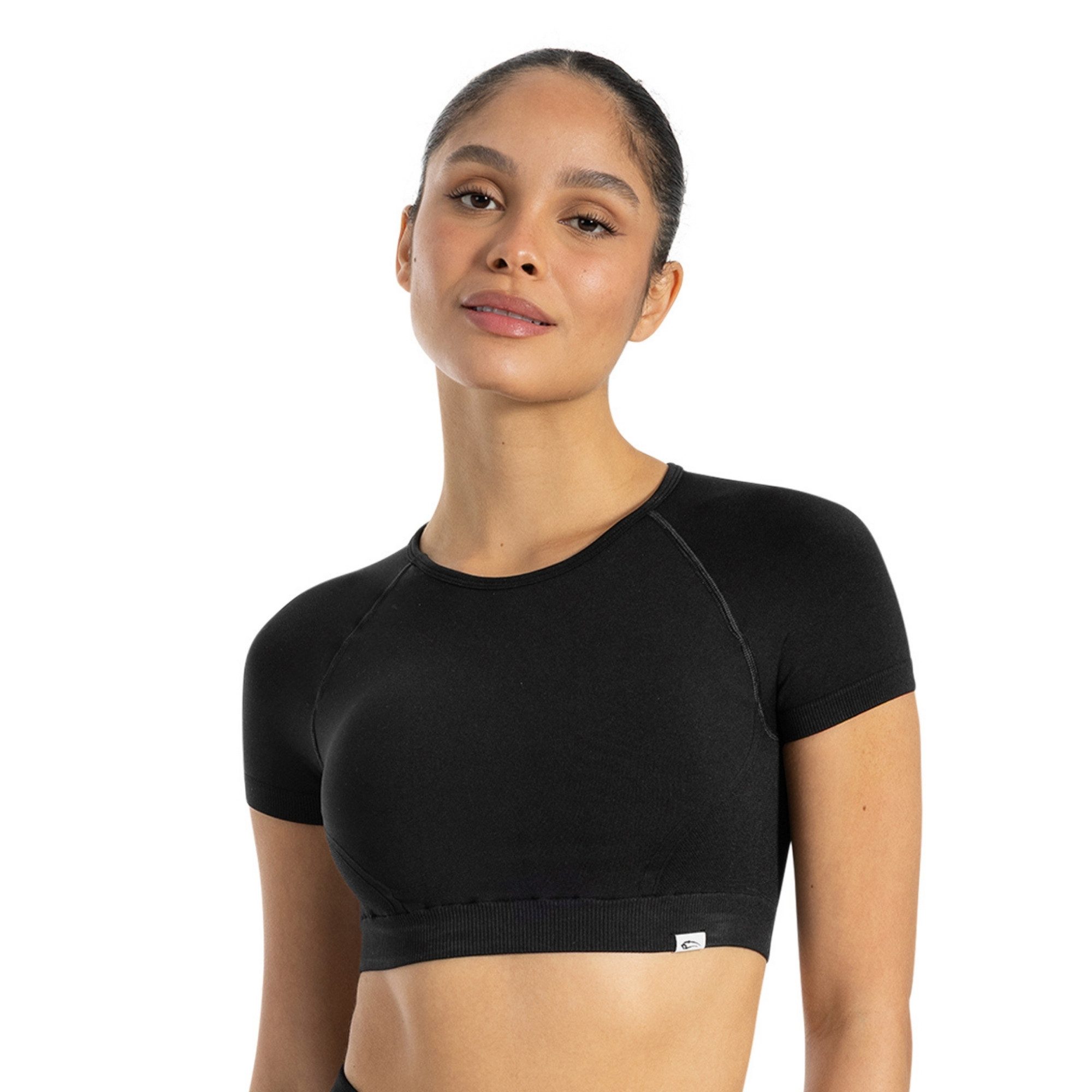 Smilodox Trainingsshirt Soheli, Seamless Fitness Crop Top mit kurzem Ärmel, Gym & Yogashirt Seamless, Bewegungsfreiheit, Trainingsshirt, bauchfrei