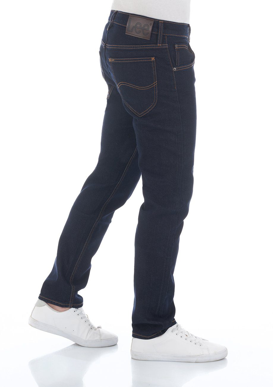 Denim Regular mit Fly Rinse (LSS3SGPJ3) Fit Hose Lee® Stretch Straight-Jeans Daren Herren Jeanshose Blue Zip