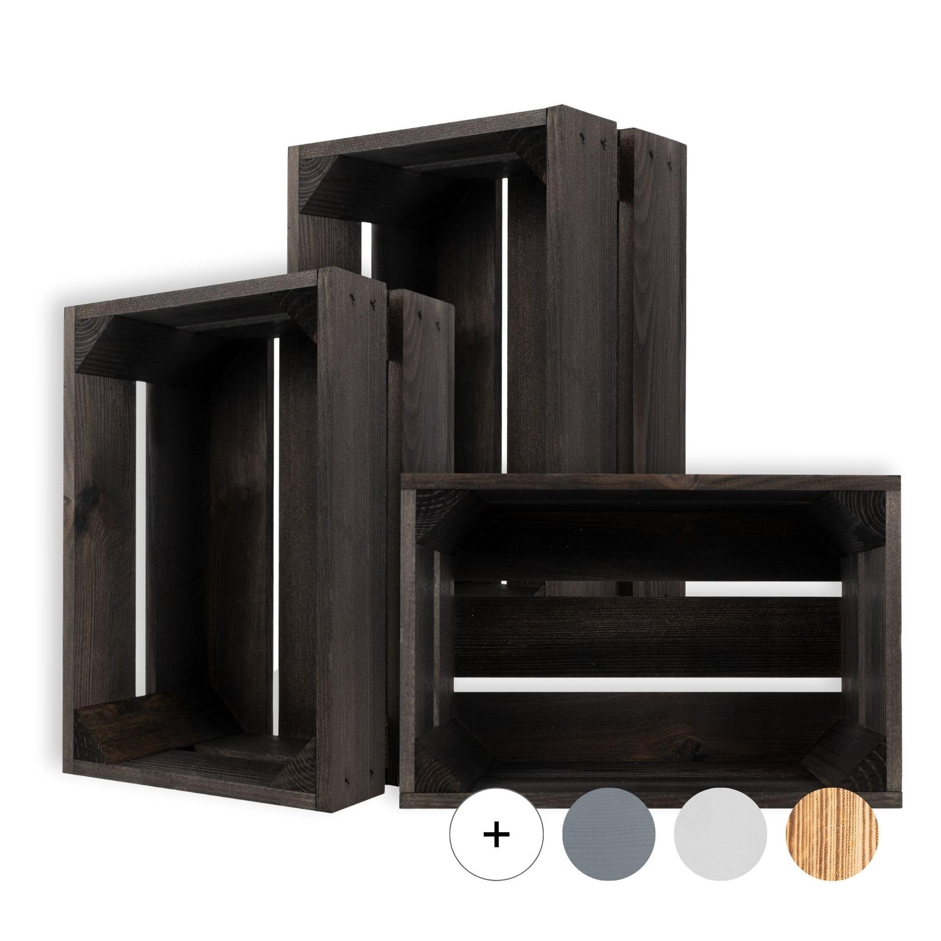 Creative Deco Holzkiste Kiste Holz Deko Holzkiste, Obstkiste Weinkisten Apfelkiste