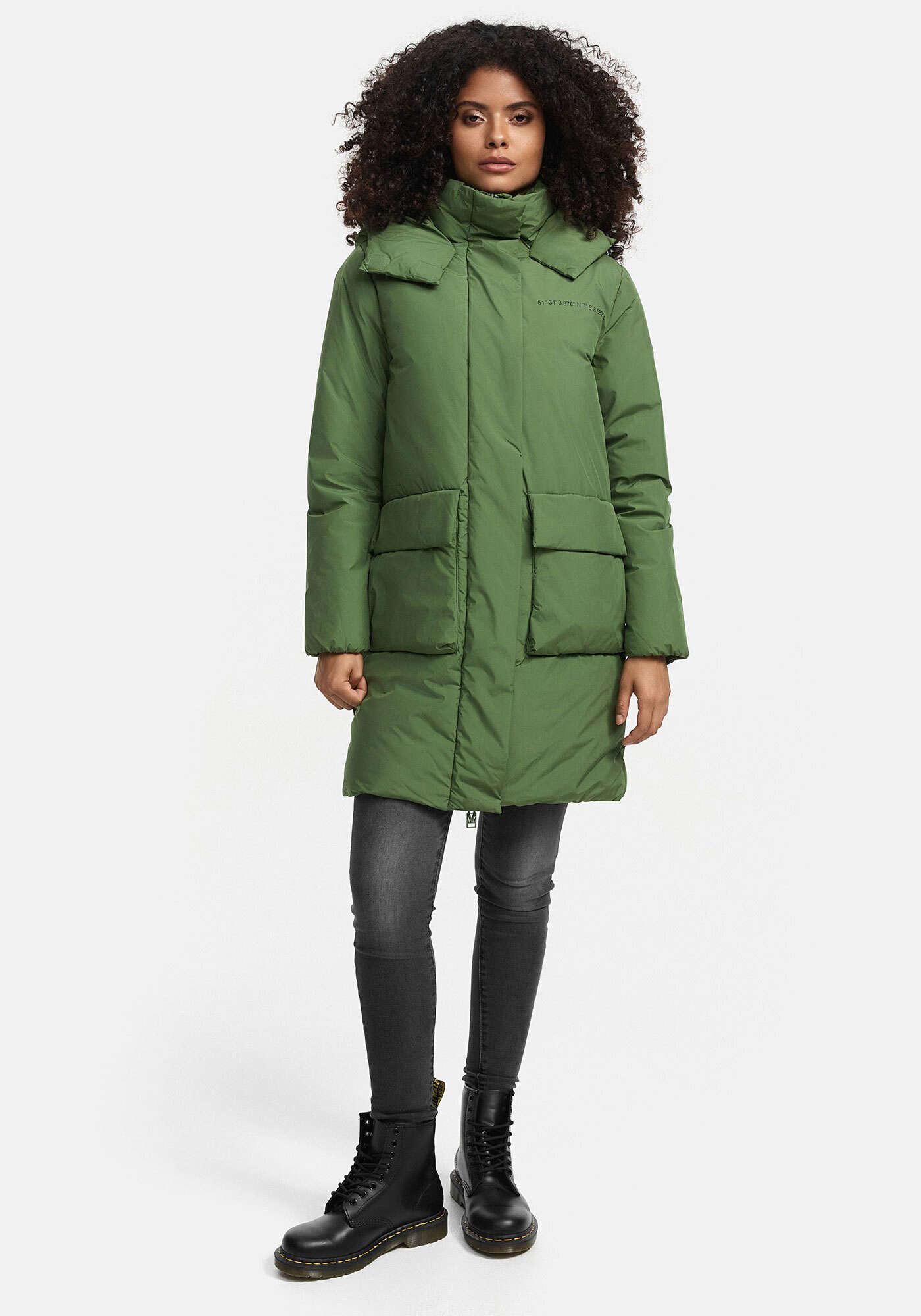 Marikoo Winterjacke Nanami mit großer Kapuze