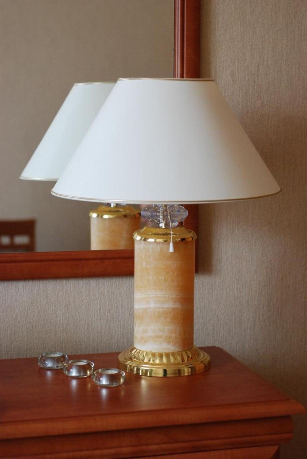 JVmoebel Dekoobjekt Design Lampe Tischlampe Leuchte Deko Klassische 65cm Tisch Lampen